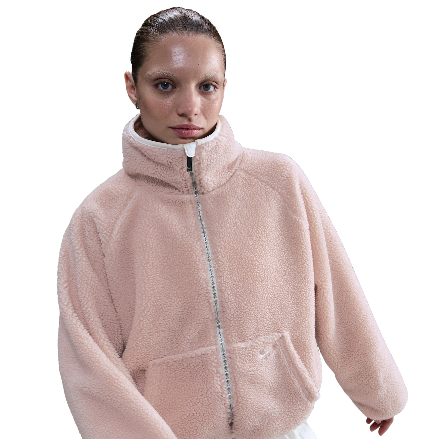 Nike NSW Street Sherpa Jacket - Women's - Silt Red/Sail