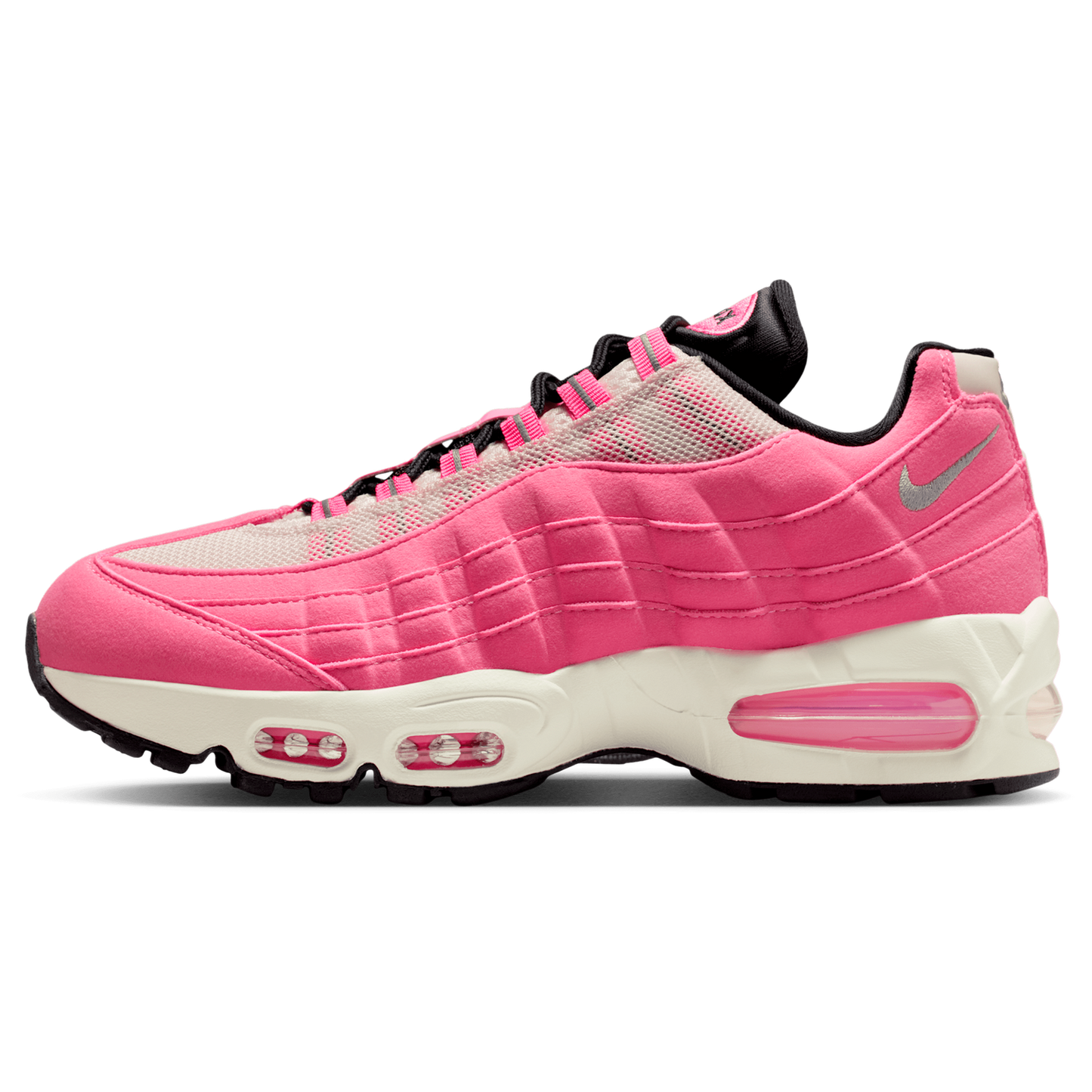 Nike Air Max 95 SE - Women's - Pink Glow/Mtlc Silver/Off Noir