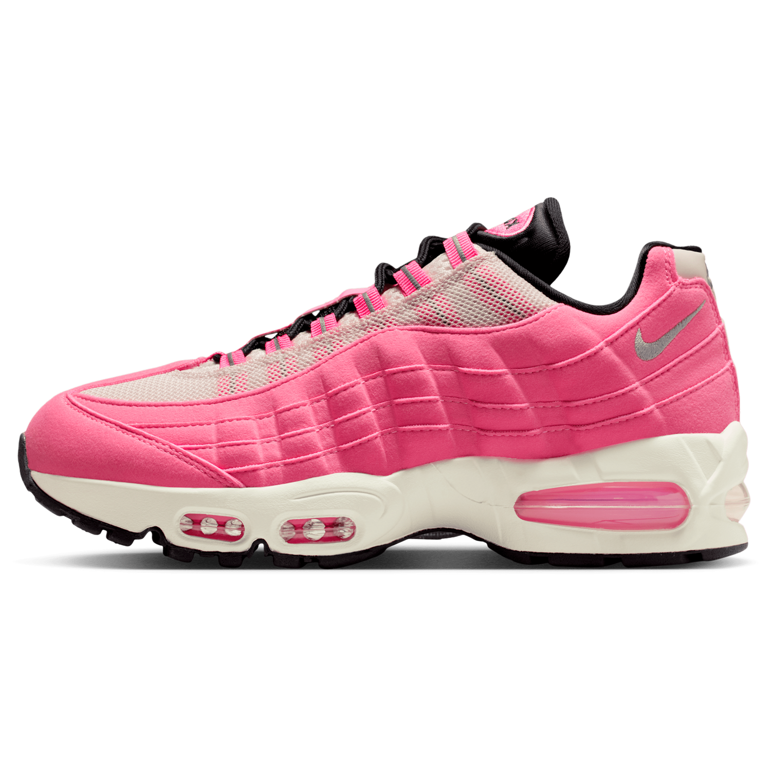 Nike Air Max 95 SE - Women's - Pink Glow/Mtlc Silver/Off Noir