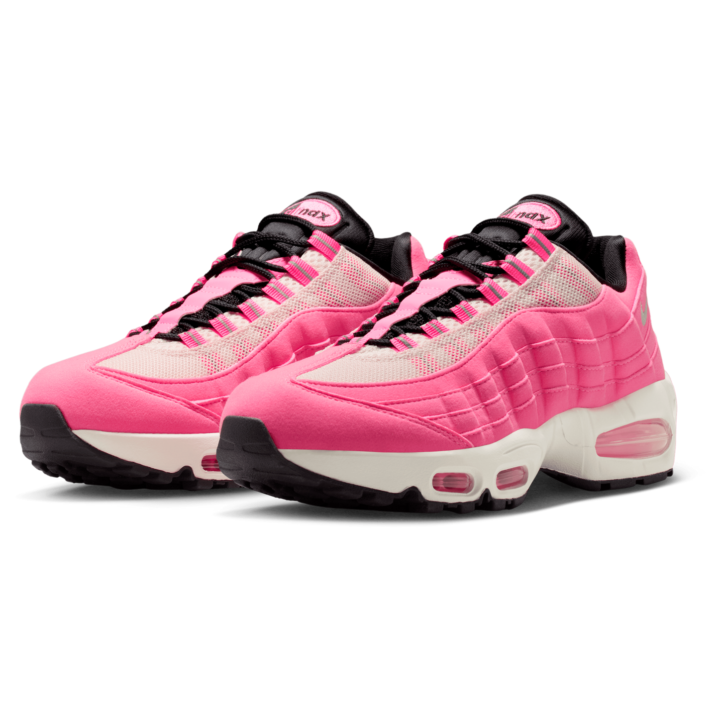 Nike Air Max 95 SE - Women's - Pink Glow/Mtlc Silver/Off Noir