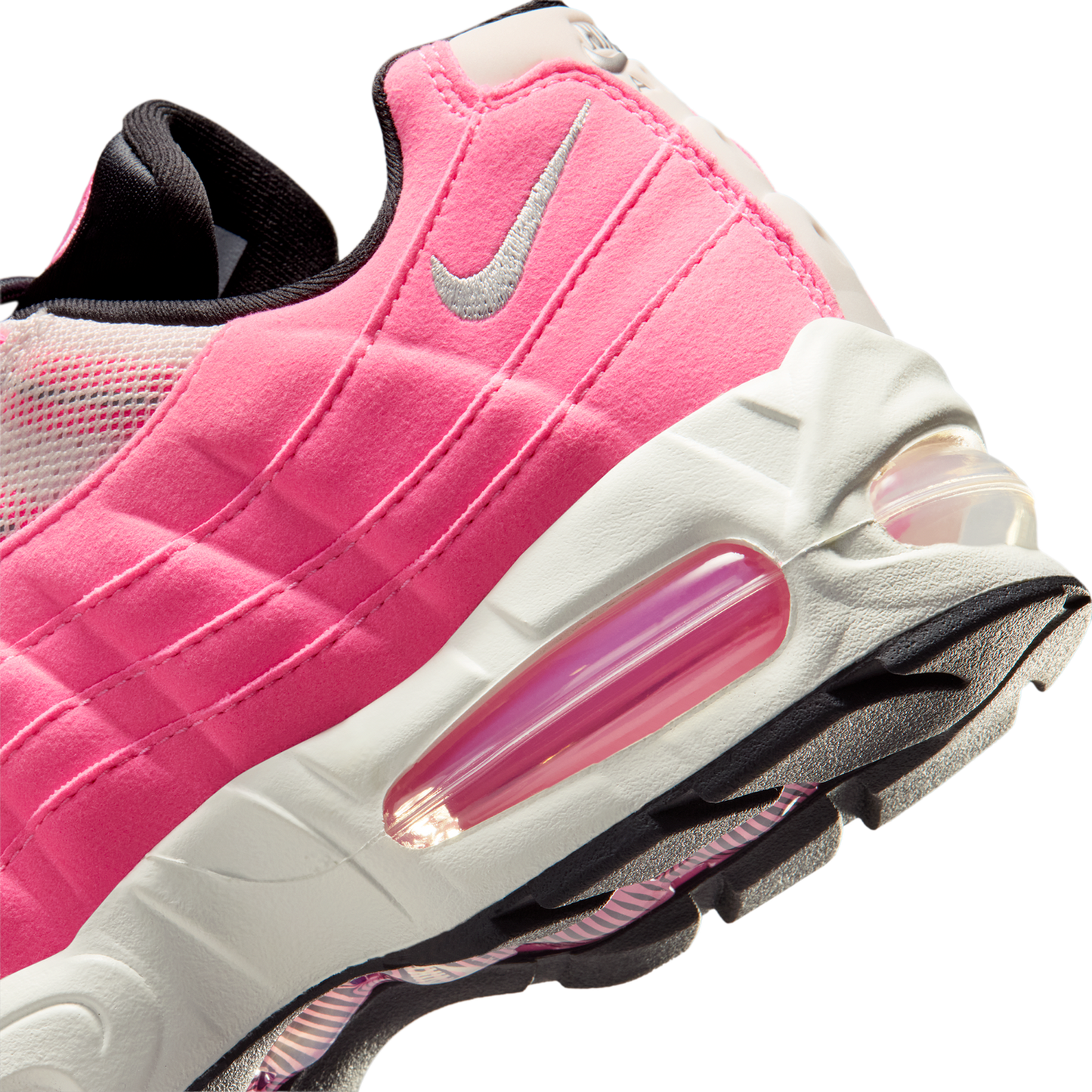Nike Air Max 95 SE - Women's - Pink Glow/Mtlc Silver/Off Noir
