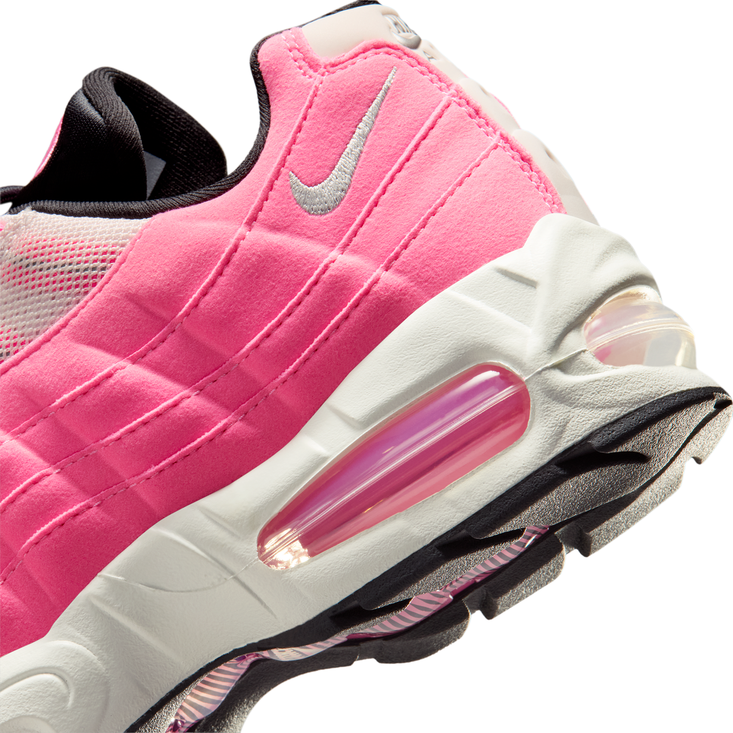 Nike Air Max 95 SE - Women's - Pink Glow/Mtlc Silver/Off Noir