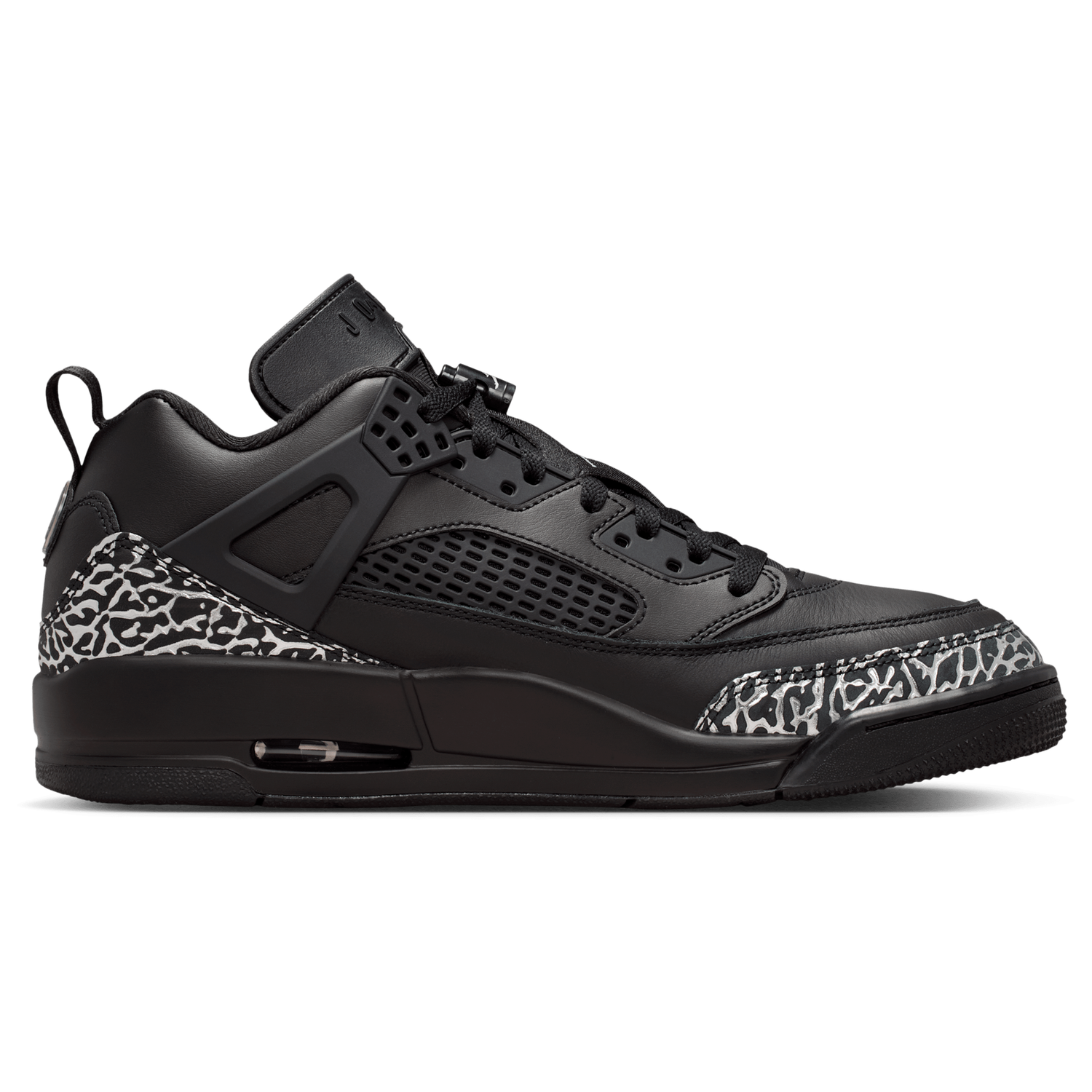 Jordan Spizike Low - Men's - Black/Metallic Silver