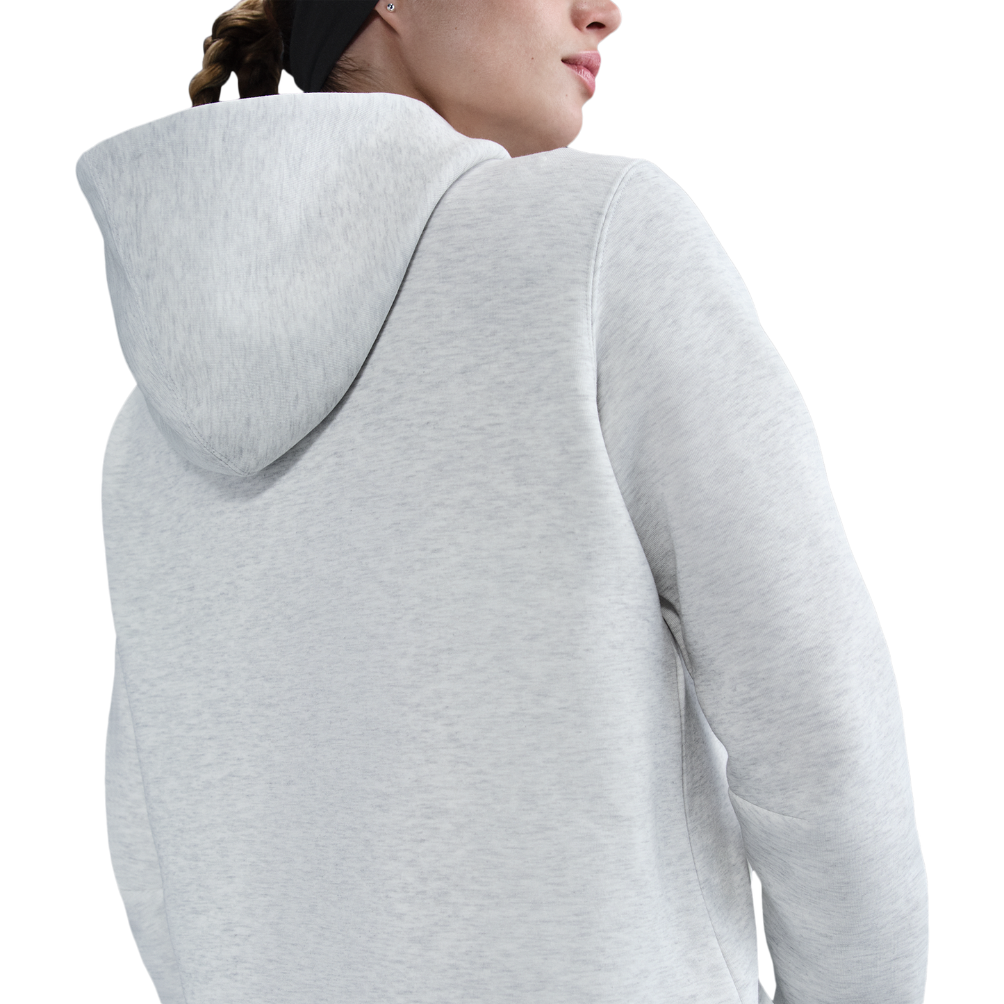 Nike NSW Tech Fleece Hoodie - Women's - Light Grey/Heather/Black