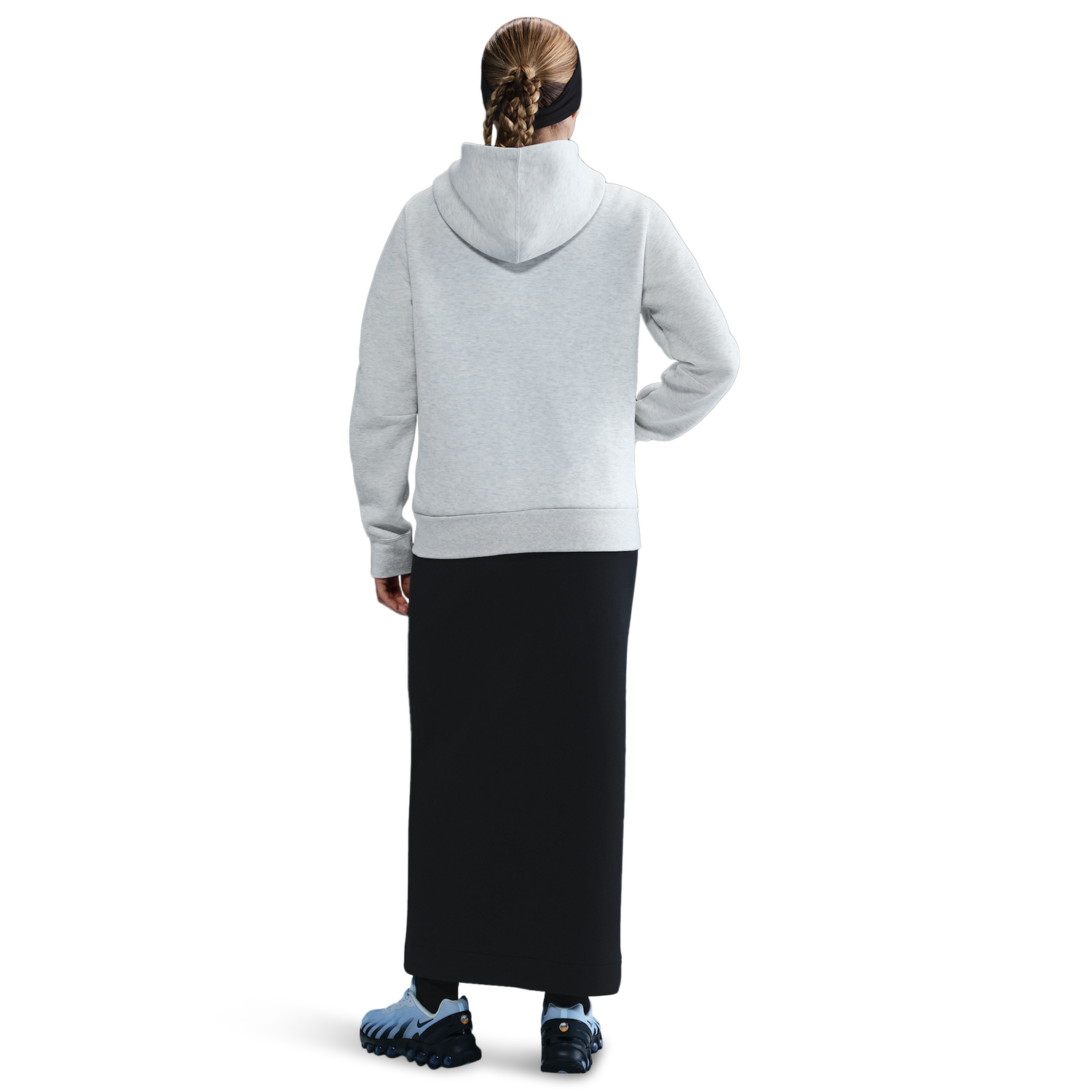 Nike NSW Tech Fleece Hoodie - Women's - Light Grey/Heather/Black
