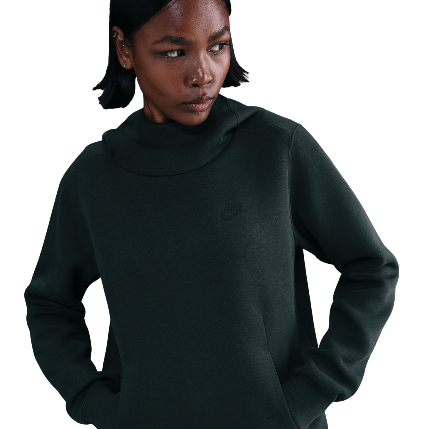 Nike NSW Tech Fleece Hoodie - Women's - Seaweed/Black