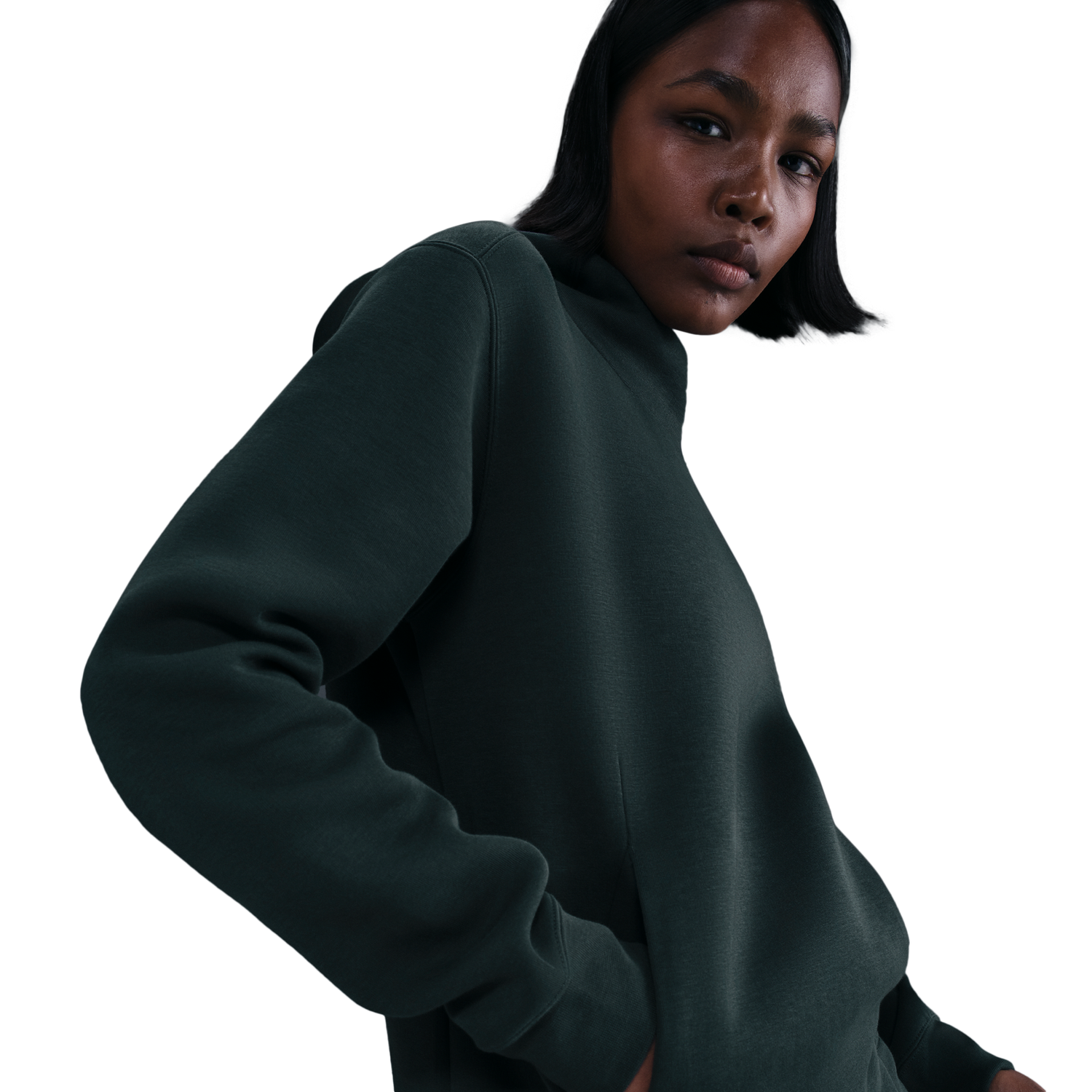 Nike NSW Tech Fleece Hoodie - Women's - Seaweed/Black