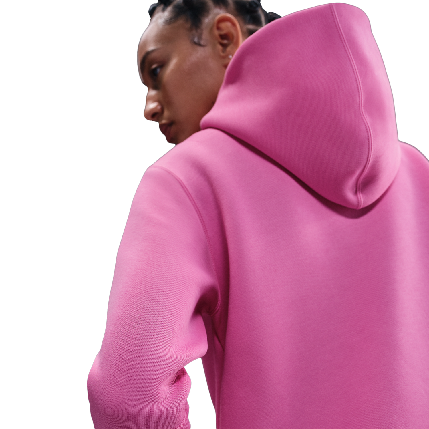 Nike NSW Tech Fleece Hoodie - Women's - Playful Pink/Black