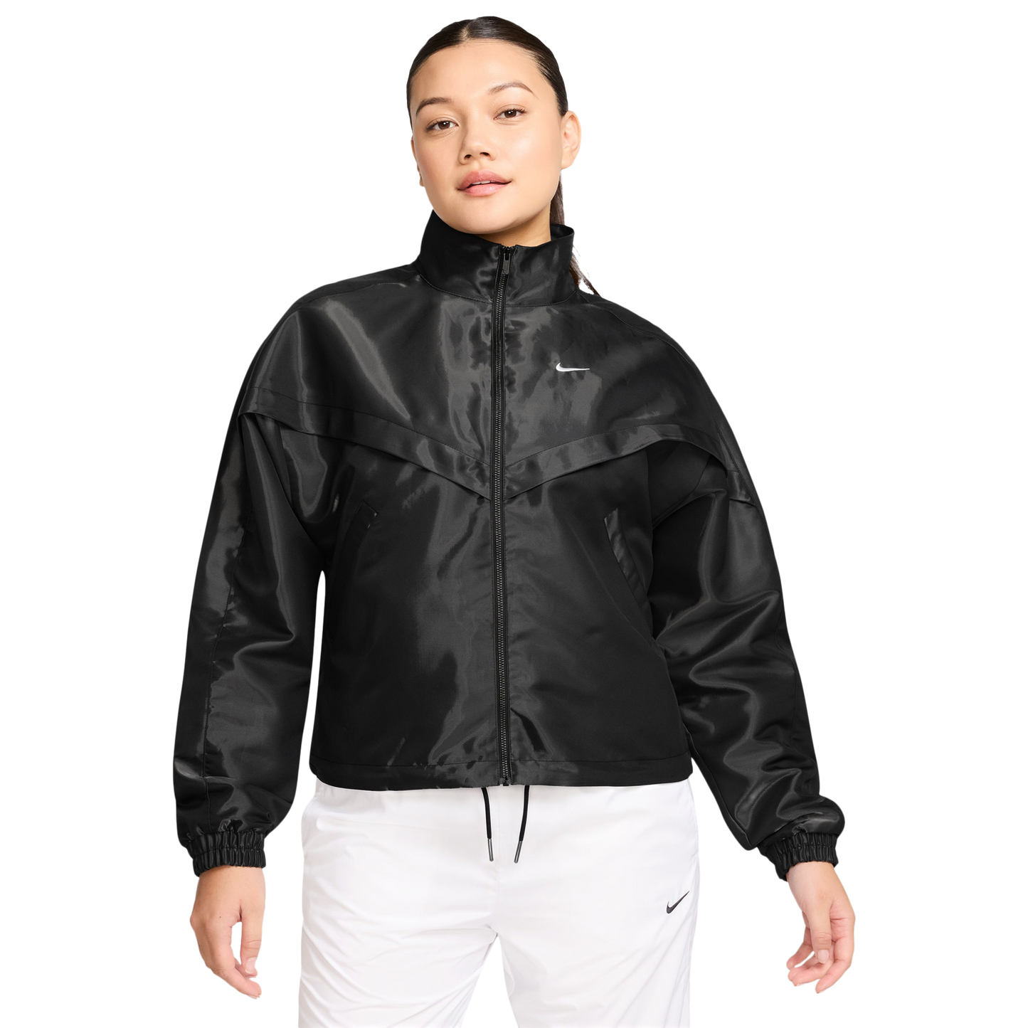 Nike NSW Shine Windrunner Jacket - Women's - White/Black