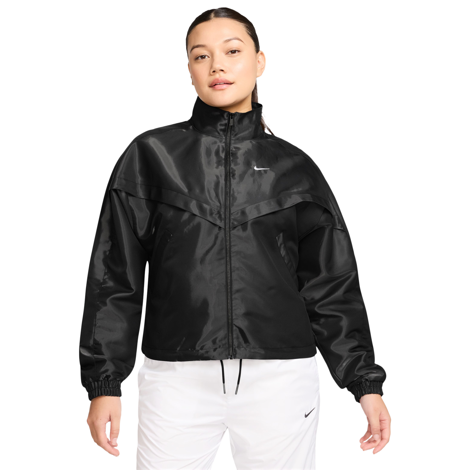 Nike NSW Shine Windrunner Jacket - Women's - White/Black