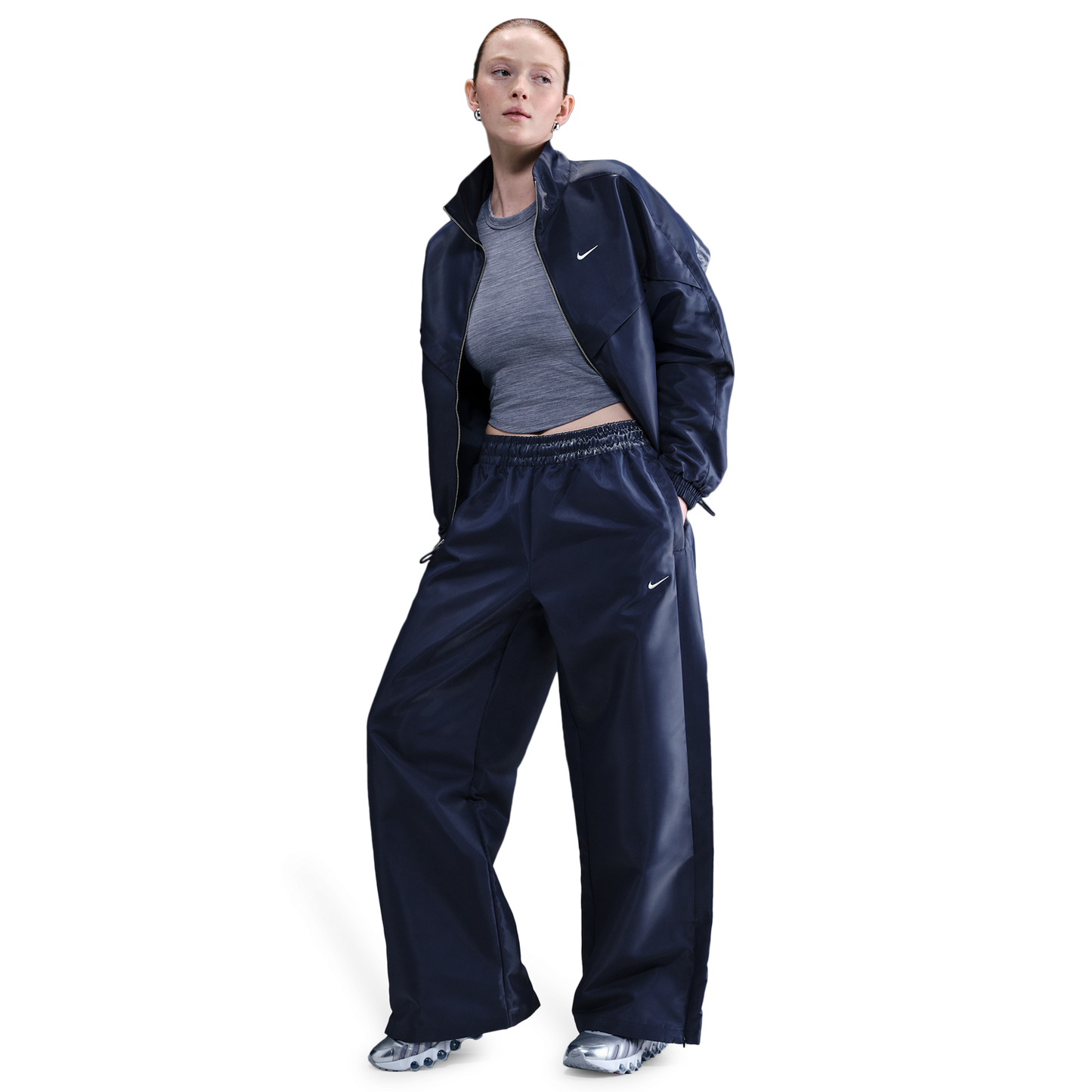 Nike NSW Shine Pants - Women's - Midnight Navy/Sail