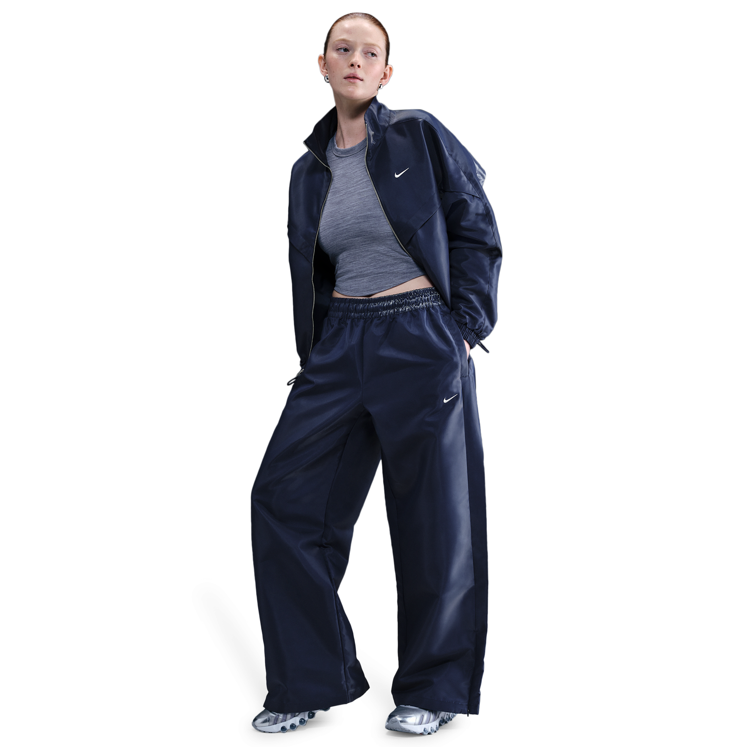 Nike NSW Shine Pants - Women's - Midnight Navy/Sail