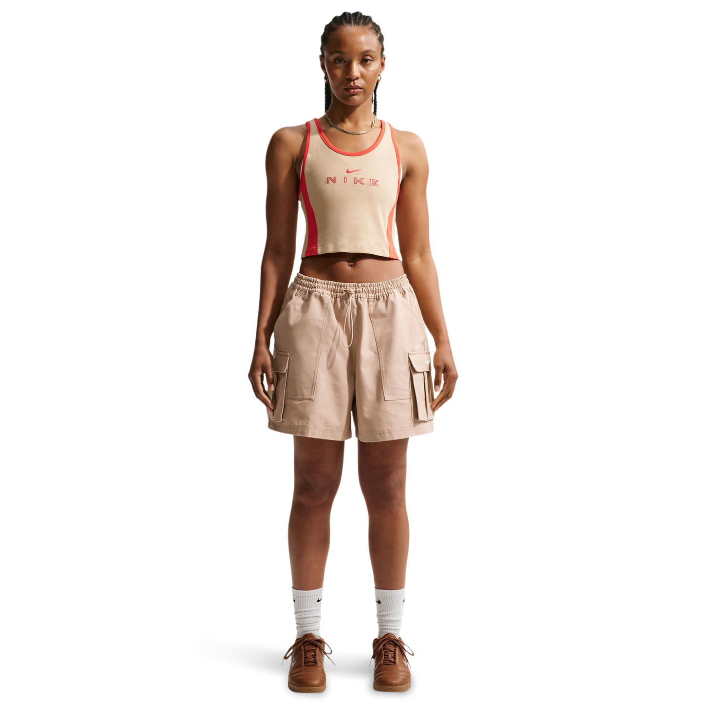 Nike NSW Street 5" Cargo Shorts - Women's - Sail/Linen