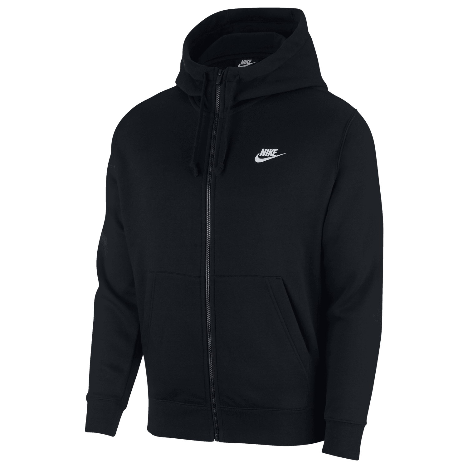 Nike Club Full-Zip Hoodie - Men's - White/Black