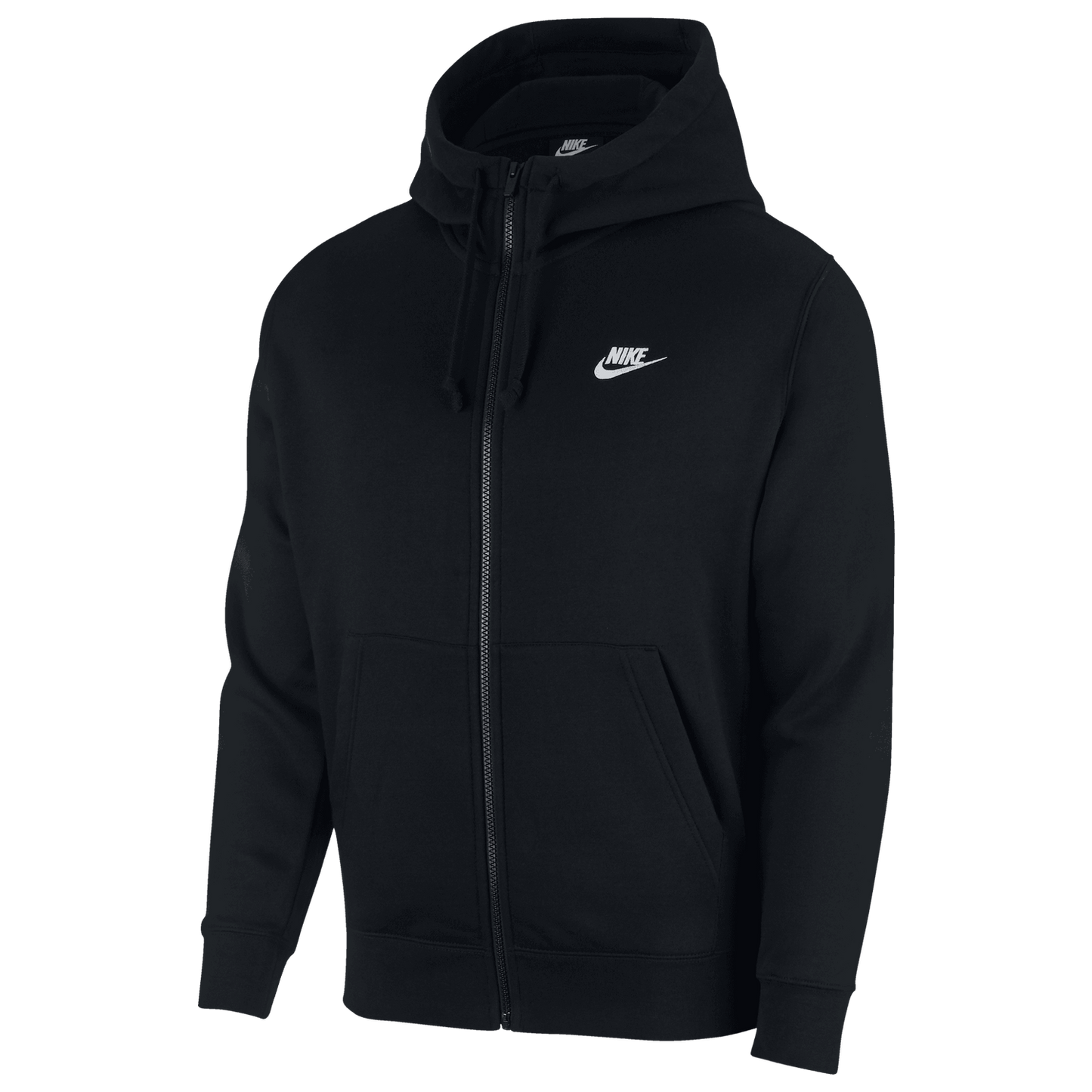 Nike Club Full-Zip Hoodie - Men's - White/Black