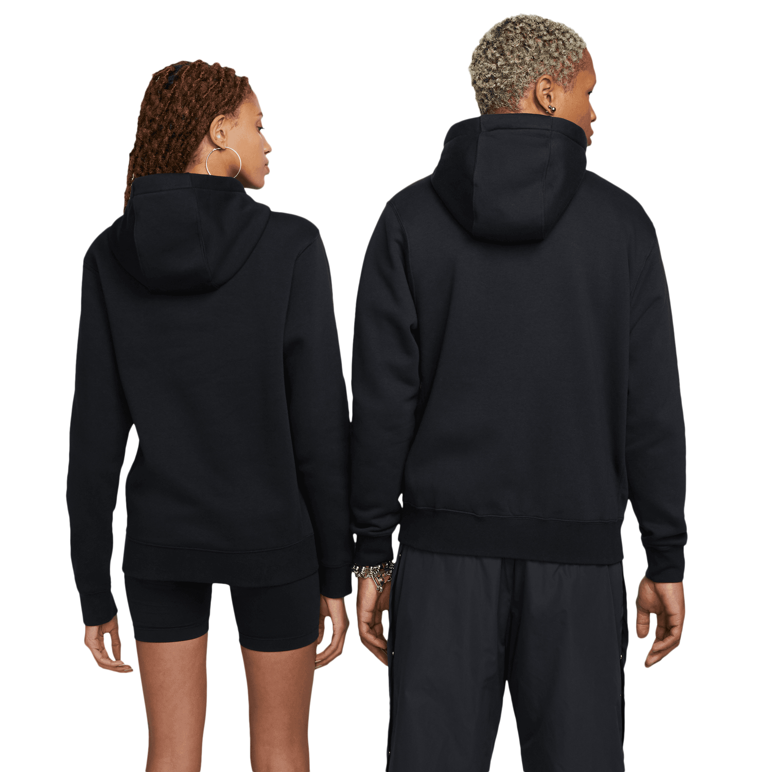Nike Club Full-Zip Hoodie - Men's - White/Black