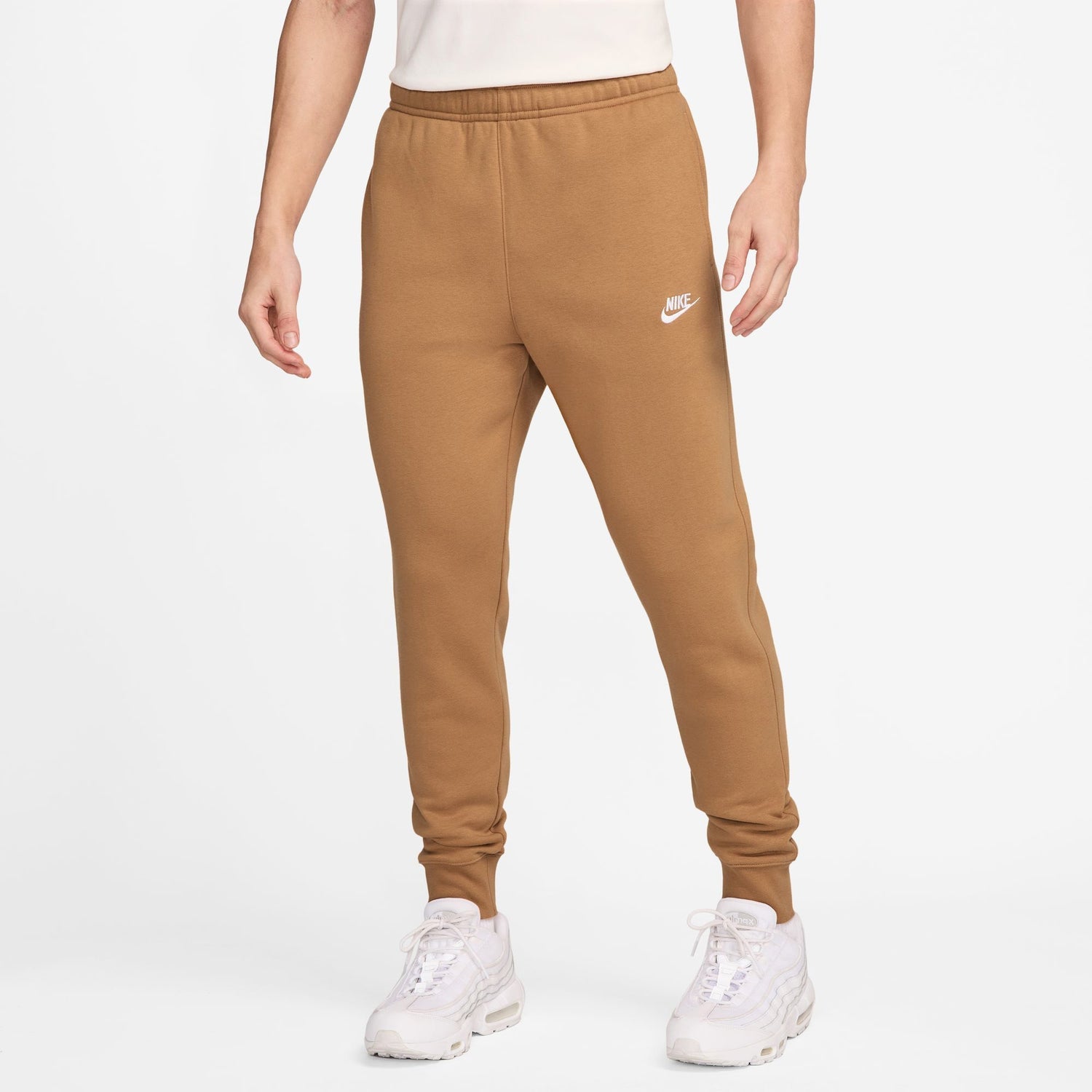 Nike Club Joggers - Men's - Flax/White