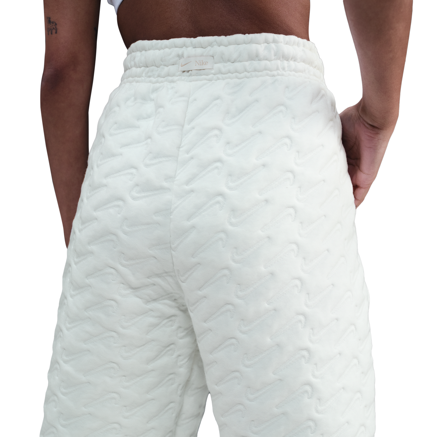 Nike NSW Phoenix HR Oversized AOJ Pant - Women's - Sail/Sanddrift