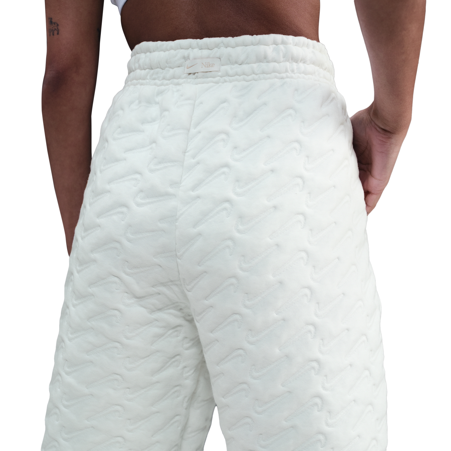 Nike NSW Phoenix HR Oversized AOJ Pant - Women's - Sail/Sanddrift