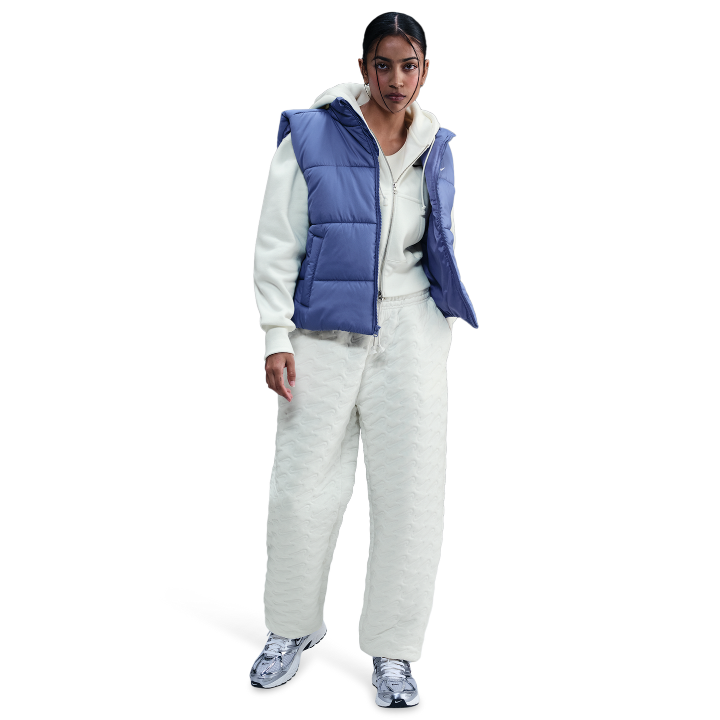 Nike NSW Phoenix HR Oversized AOJ Pant - Women's - Sail/Sanddrift
