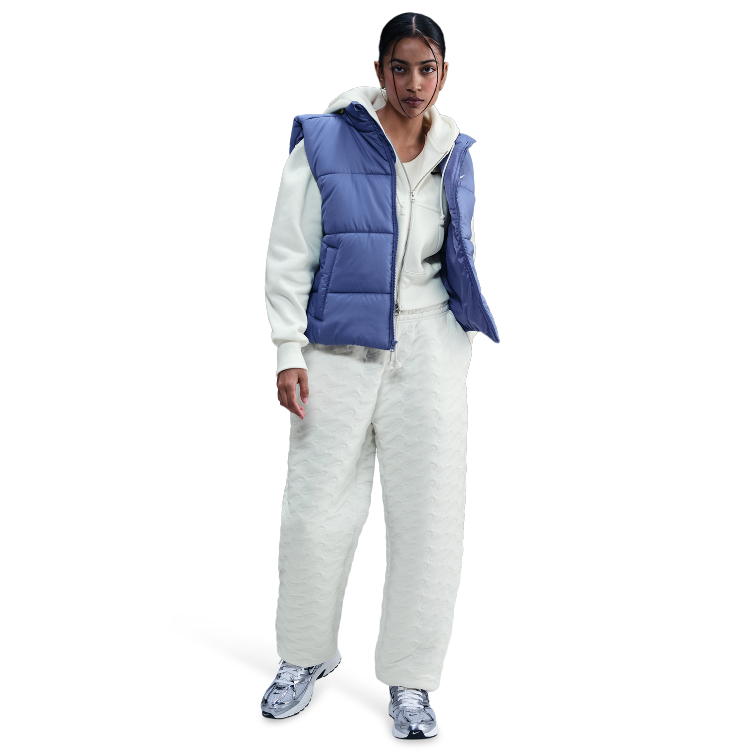 Nike NSW Phoenix HR Oversized AOJ Pant - Women's - Sail/Sanddrift