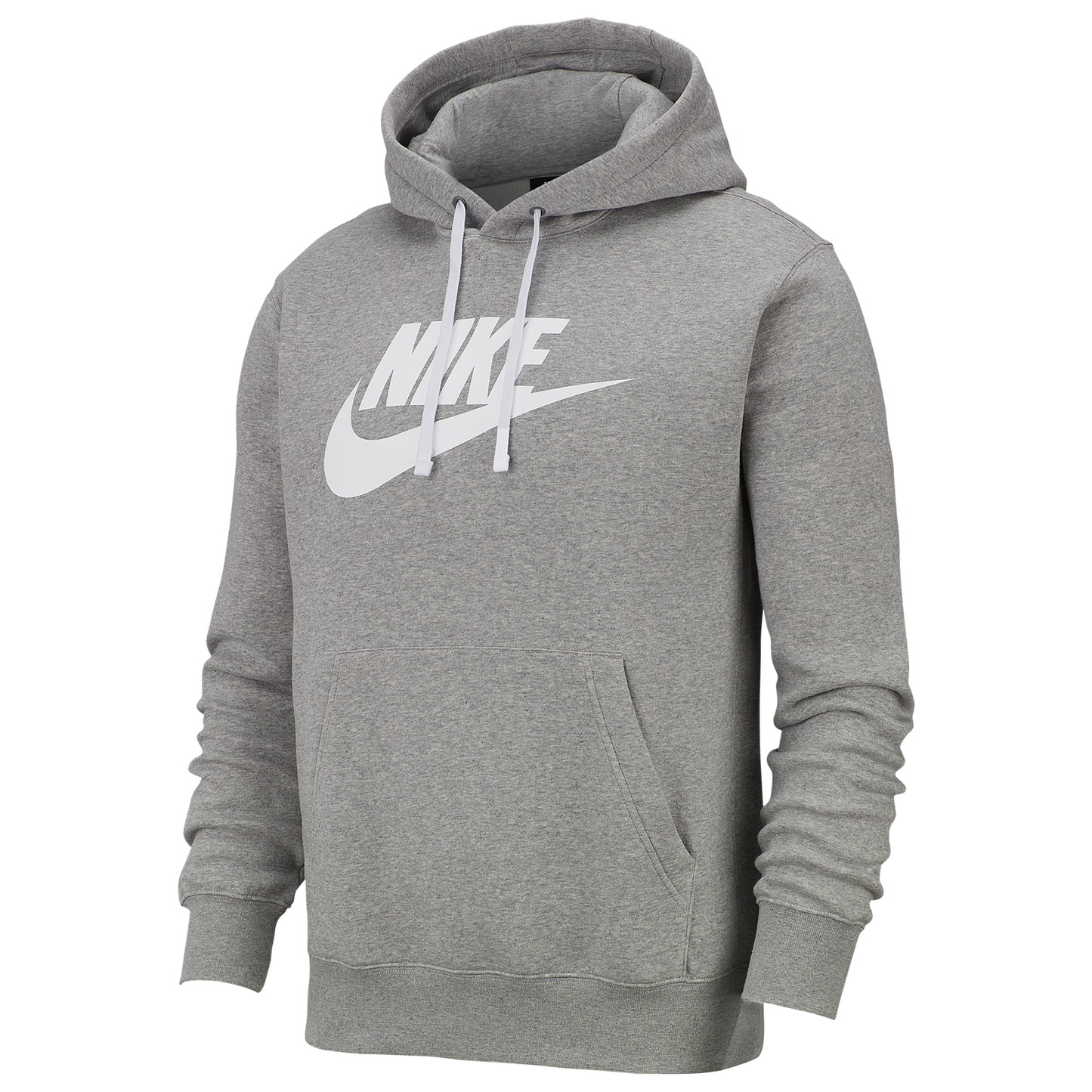 Nike GX Club Hoodie - Men's - Dark Grey Heather/White