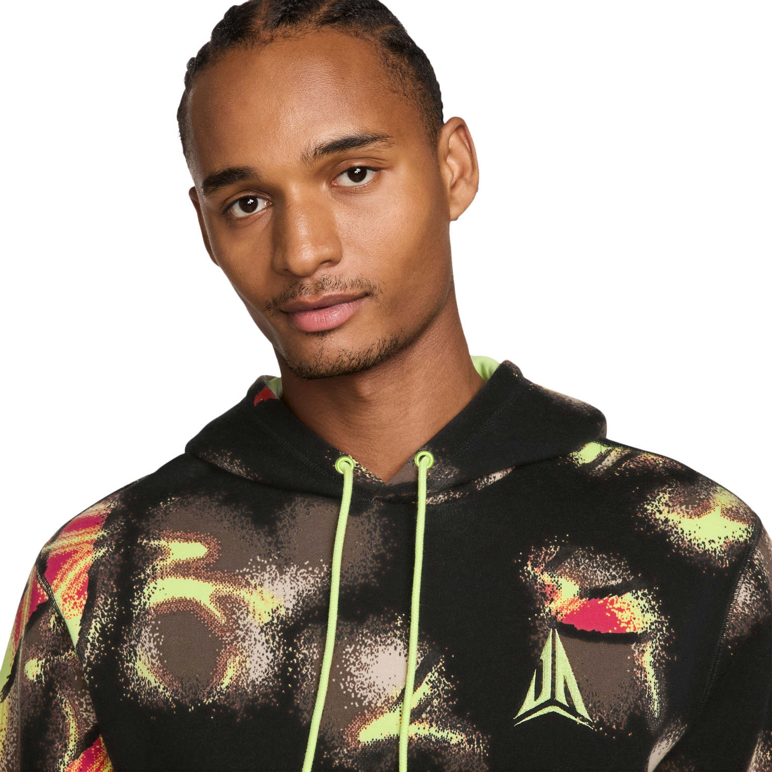 Nike Ja Club Basketball Pullover Hoodie - Men's - Light Lemon Twist/Grey
