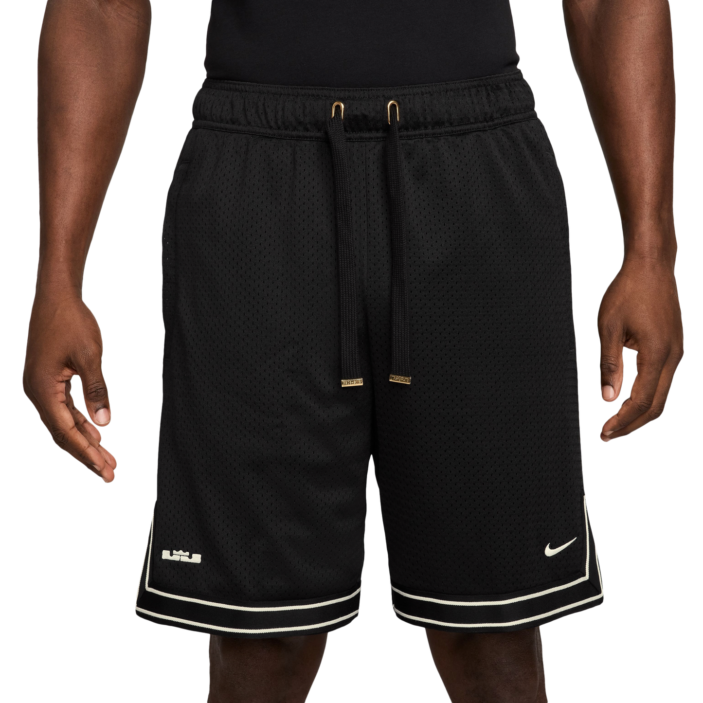 Nike LeBron 8 Inch Shorts - Men's - Black/Sail