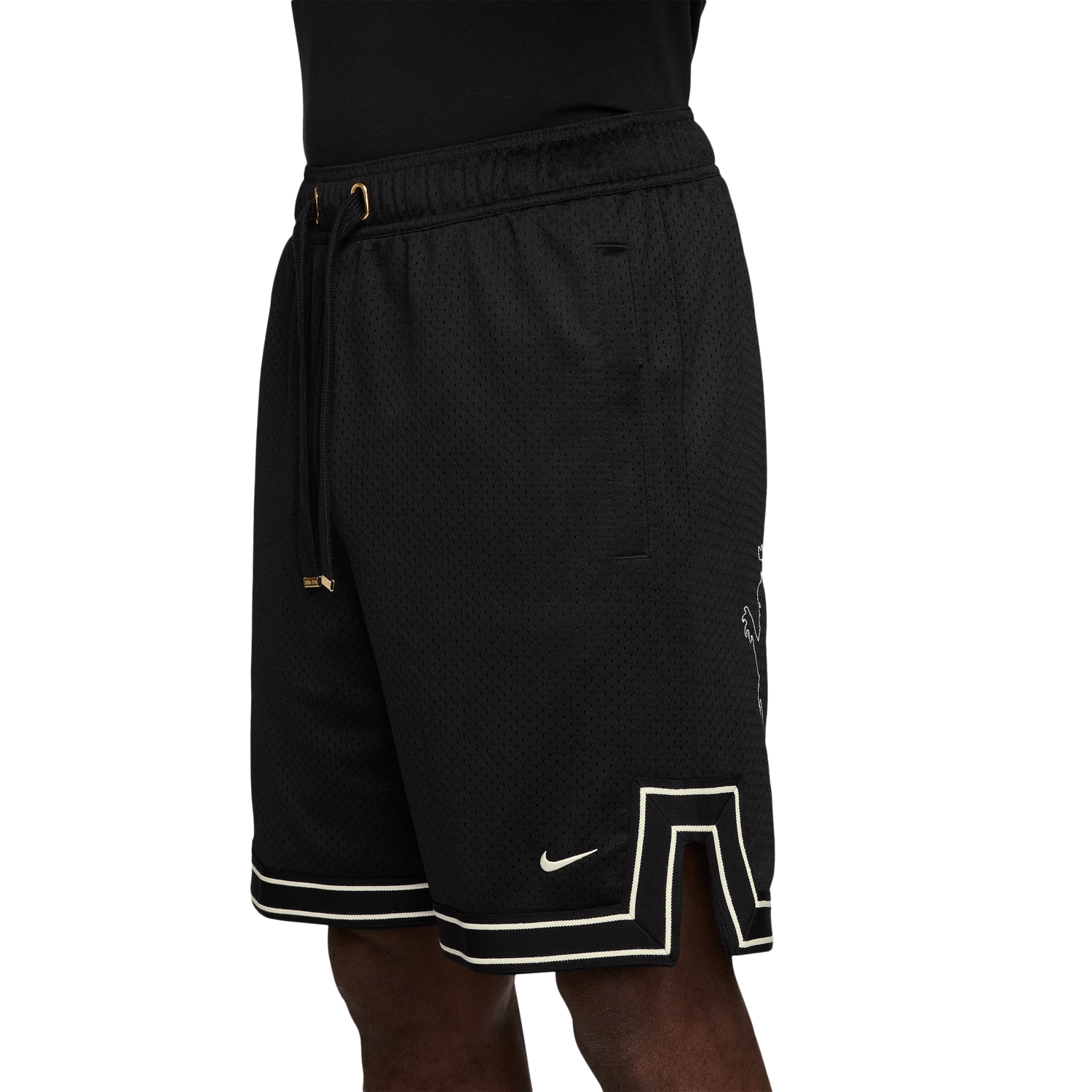 Nike LeBron 8 Inch Shorts - Men's - Black/Sail