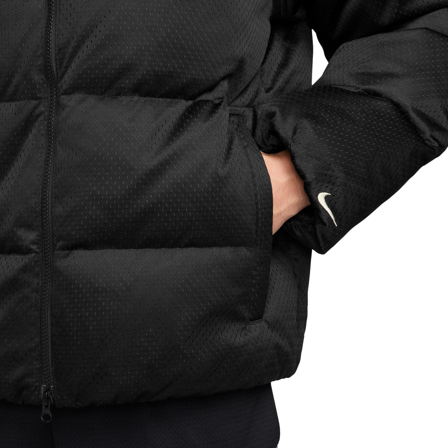 Nike Lebron TF Down Filled Jacket - Men's - Sail/Black
