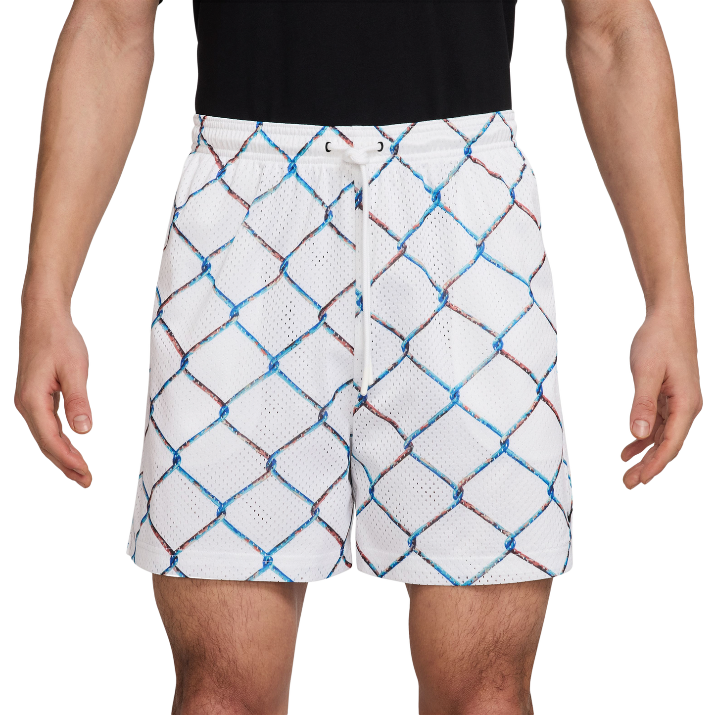 Nike Dri-Fit Practice Mesh 5 Inch Shorts - Men's - White/Black