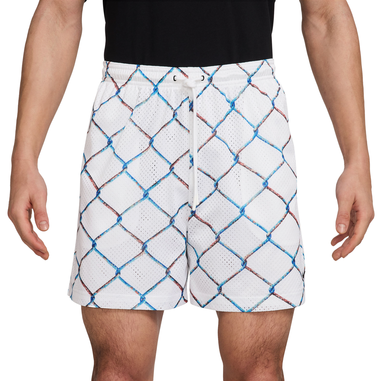 Nike Dri-Fit Practice Mesh 5 Inch Shorts - Men's - White/Black