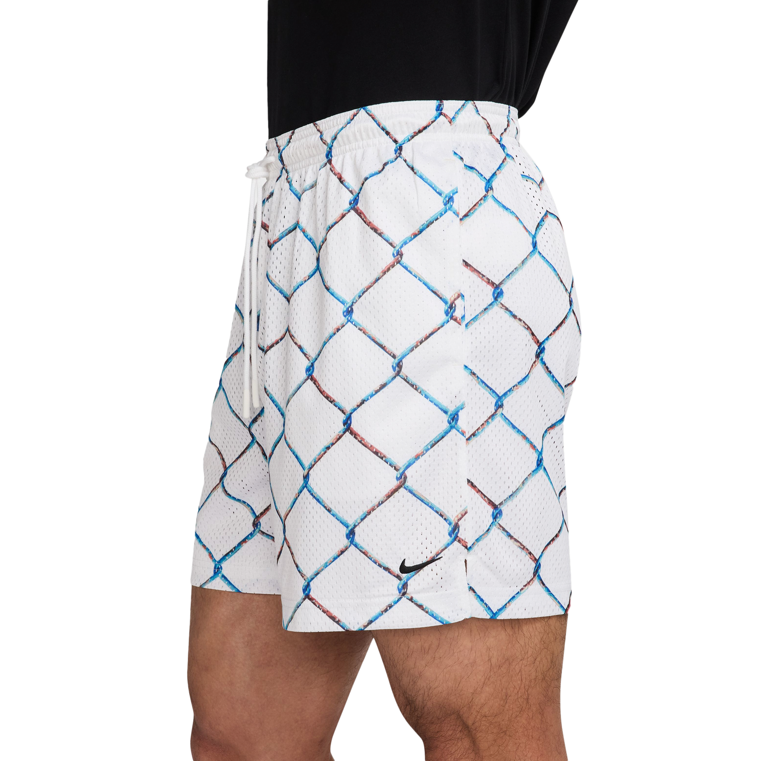 Nike Dri-Fit Practice Mesh 5 Inch Shorts - Men's - White/Black