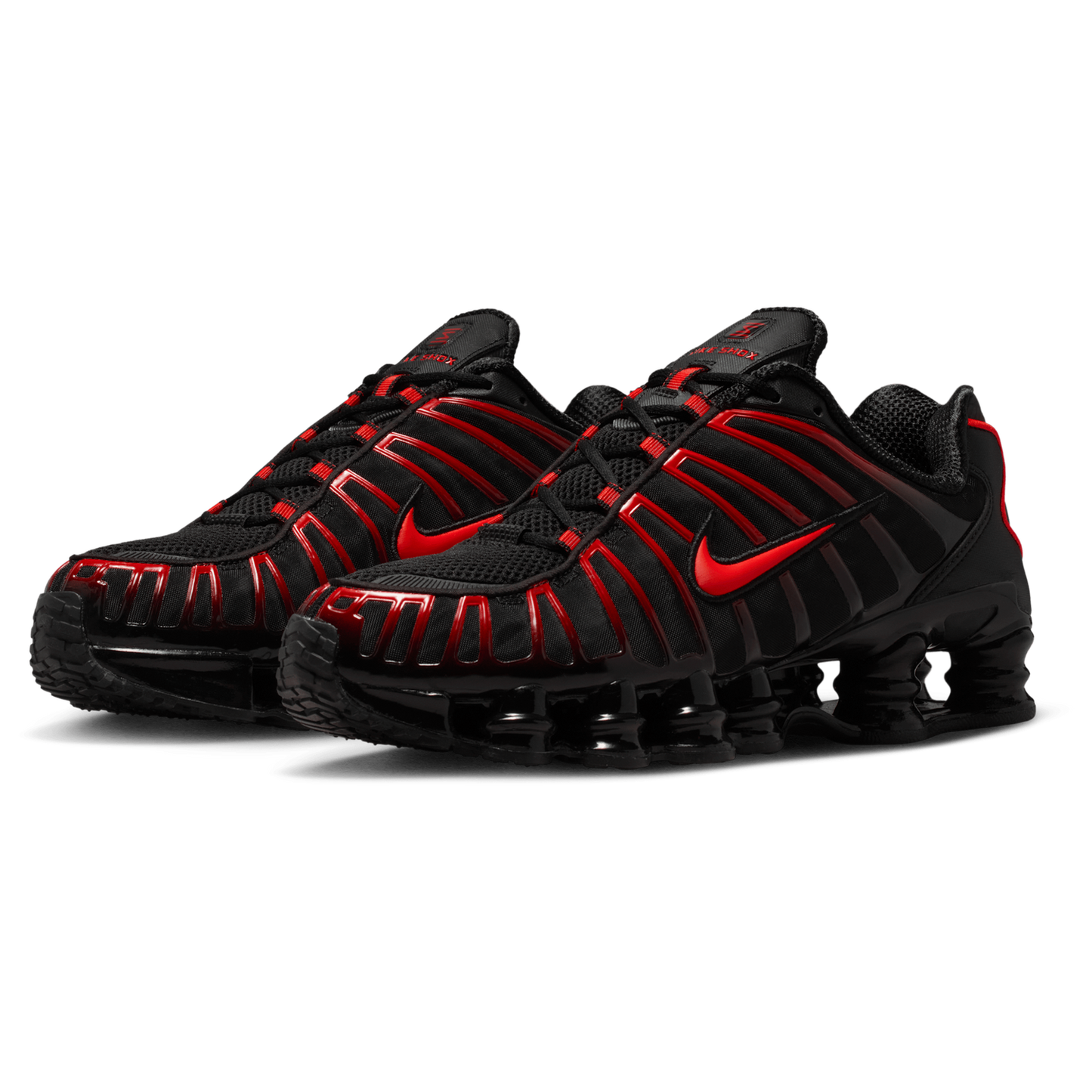 Nike Shox TL - Men's - Black/Lt Crimson/Black