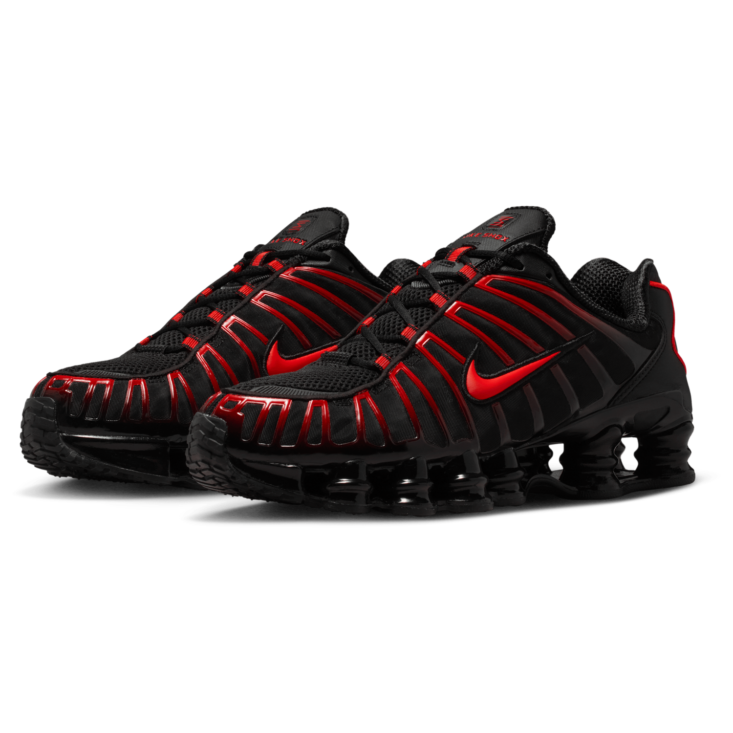 Nike Shox TL - Men's - Black/Lt Crimson/Black