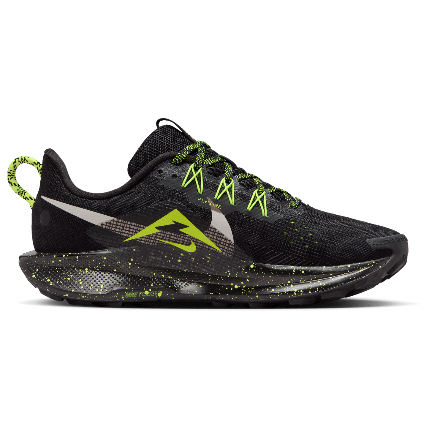 Nike Reactx Pegasus Trail 5 - Women's - Black/Volt Ice/Phantom