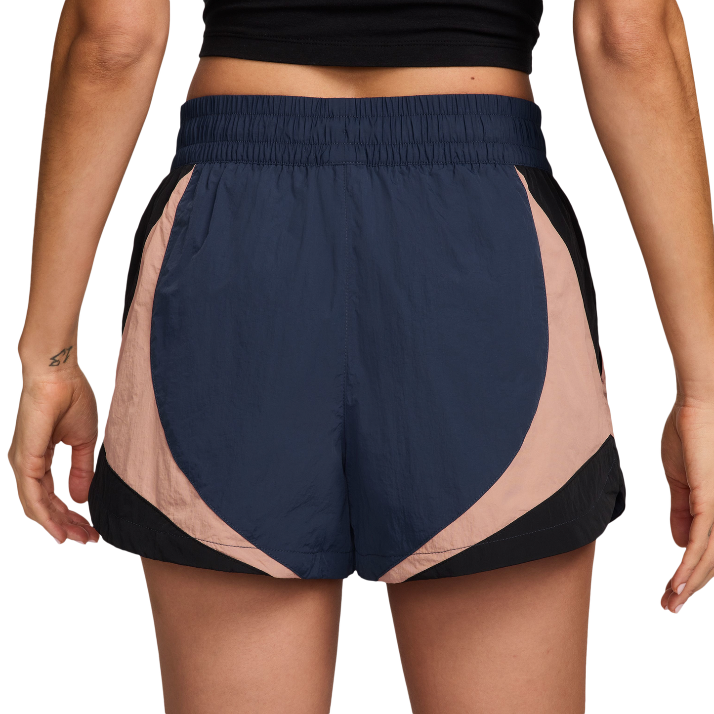 Nike Street 3" Track Shorts - Women's - Midnight Navy/Black/Particle Pink