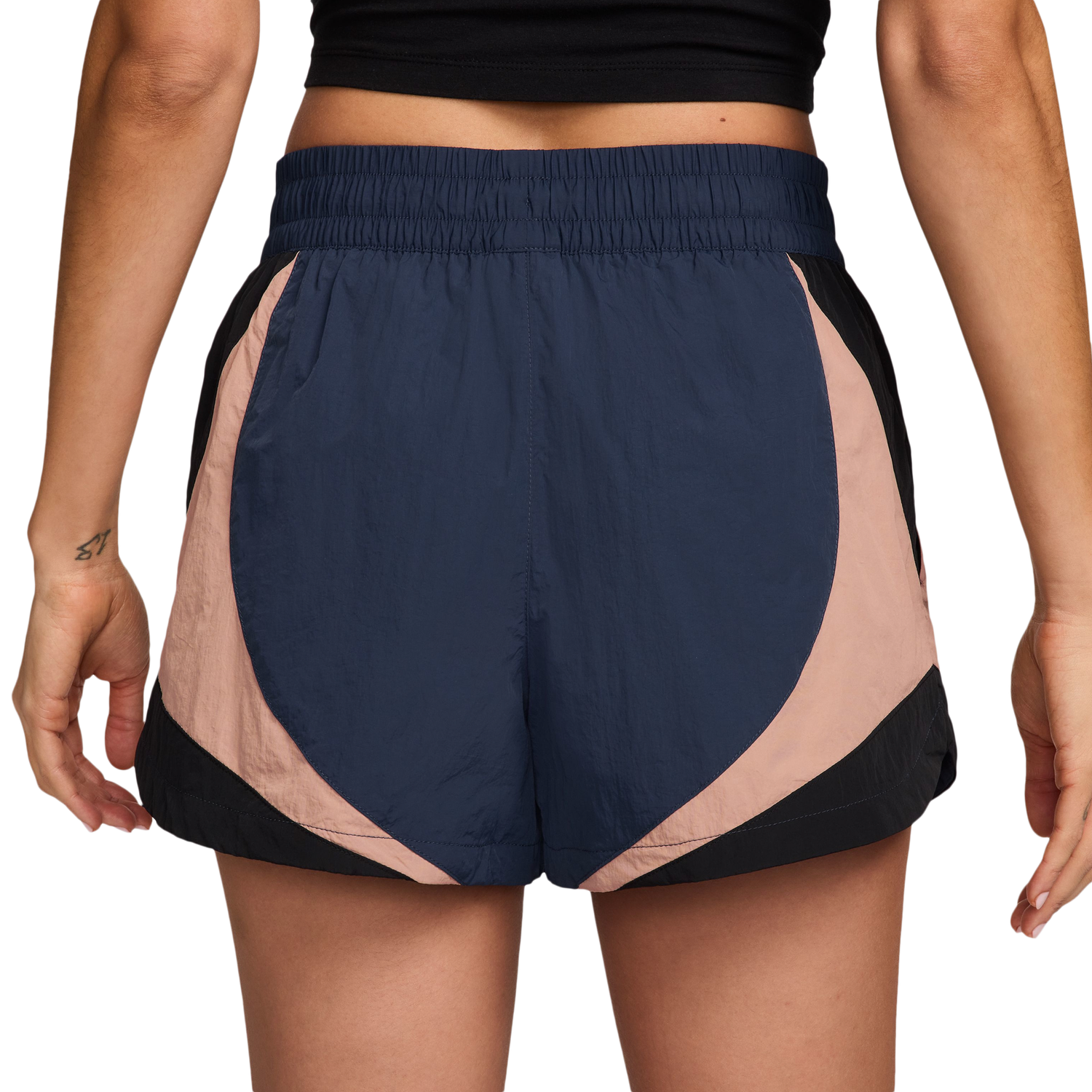 Nike Street 3" Track Shorts - Women's - Midnight Navy/Black/Particle Pink