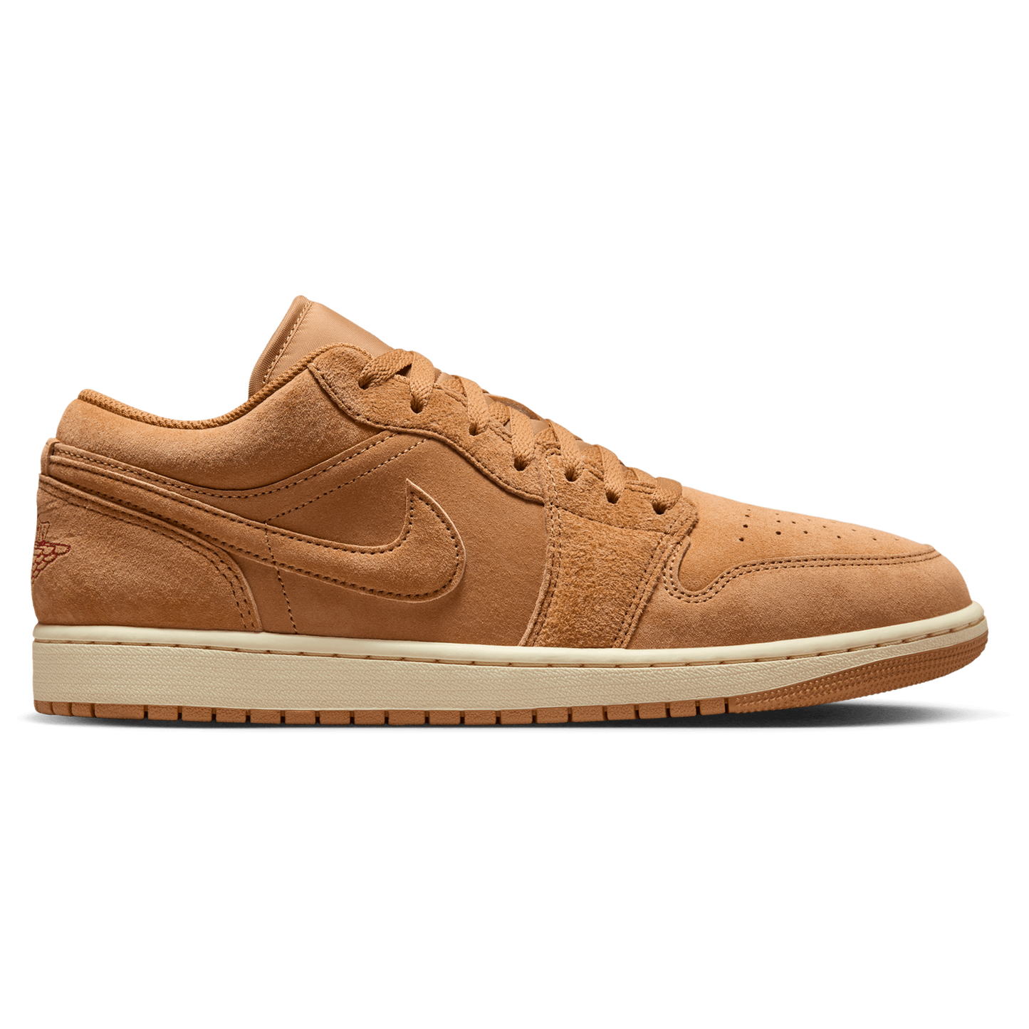 Jordan Air Jordan 1 Low SE - Men's - Flax/Varsity Red/Black