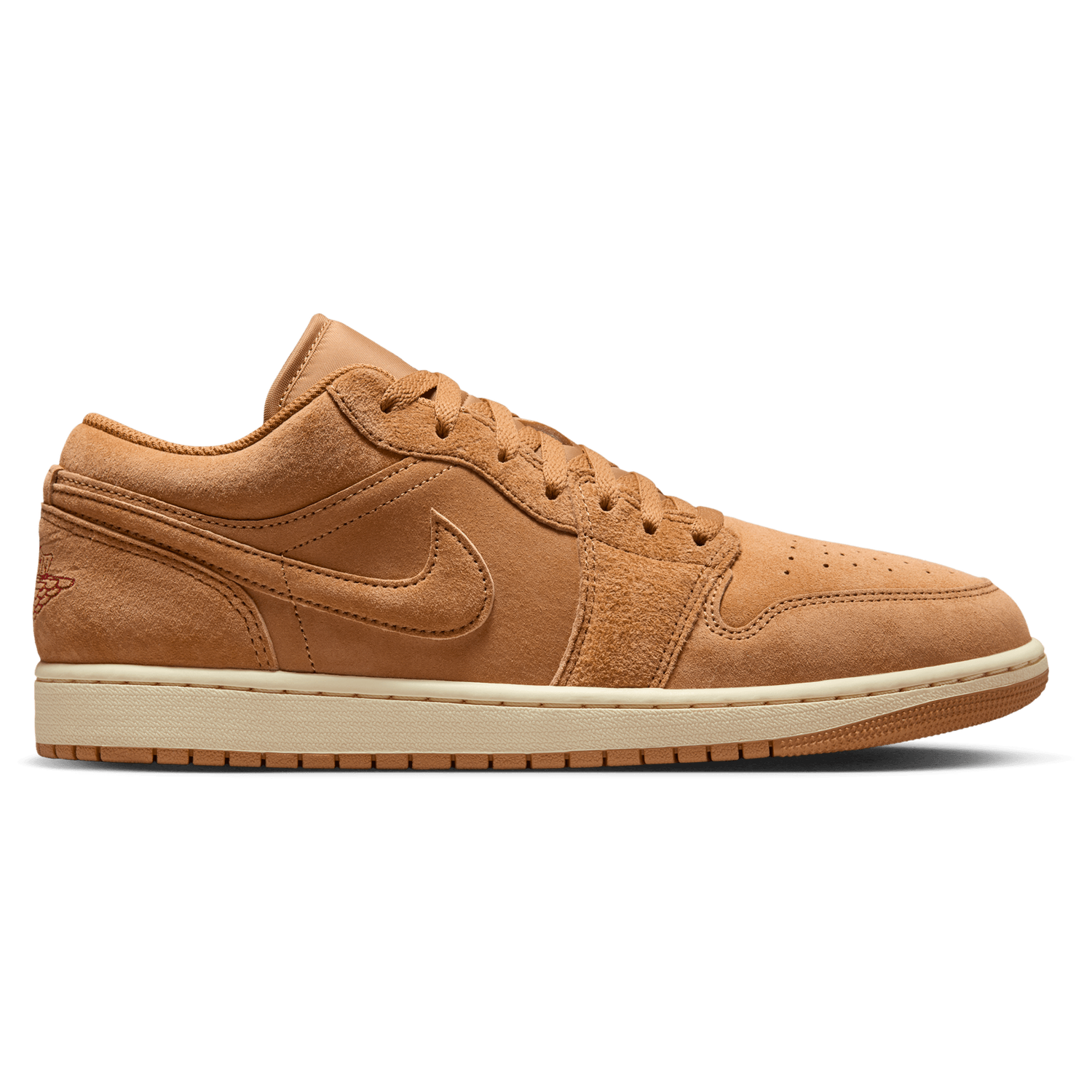 Jordan Air Jordan 1 Low SE - Men's - Flax/Varsity Red/Black