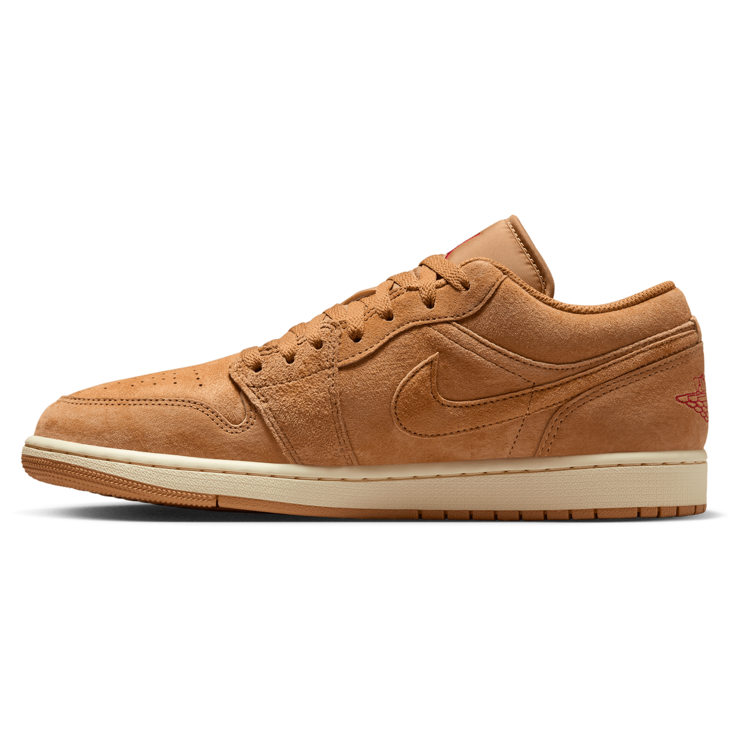 Jordan Air Jordan 1 Low SE - Men's - Flax/Varsity Red/Black