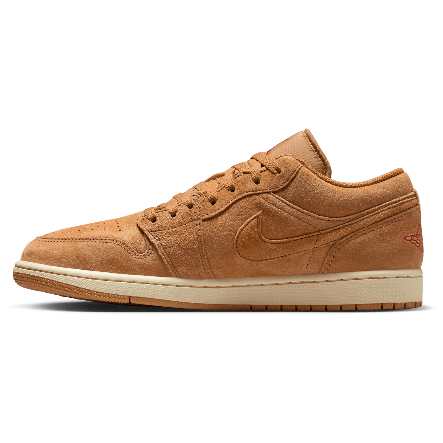 Jordan Air Jordan 1 Low SE - Men's - Flax/Varsity Red/Black