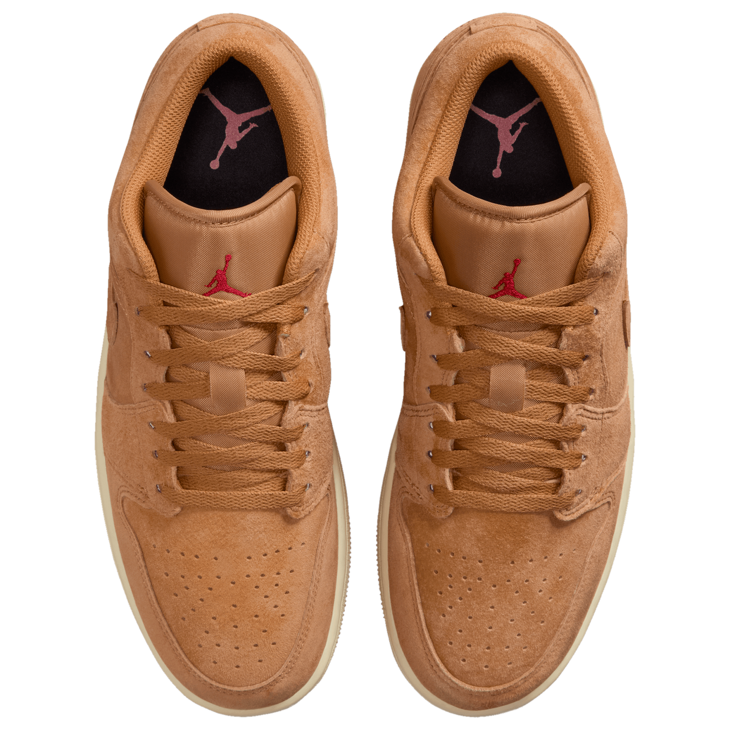 Jordan Air Jordan 1 Low SE - Men's - Flax/Varsity Red/Black