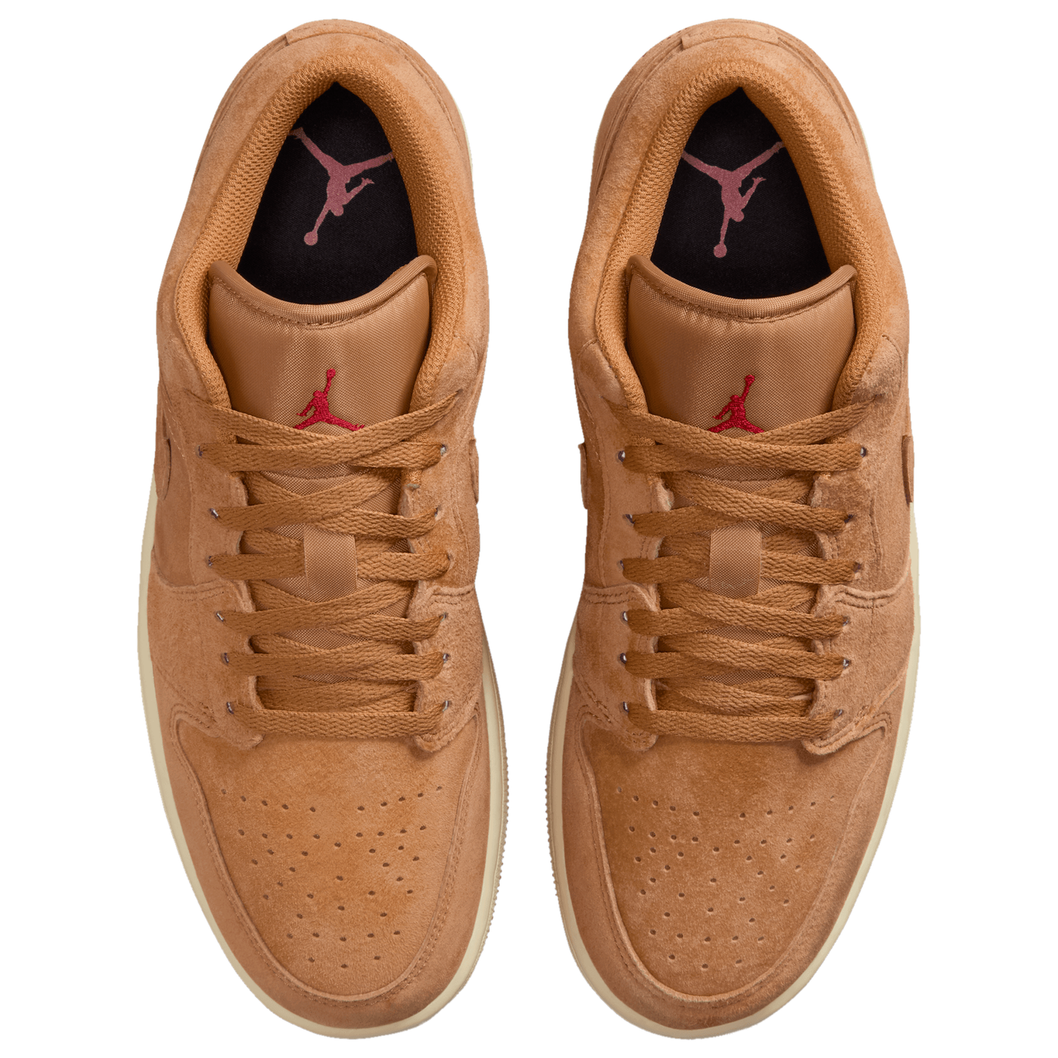 Jordan Air Jordan 1 Low SE - Men's - Flax/Varsity Red/Black