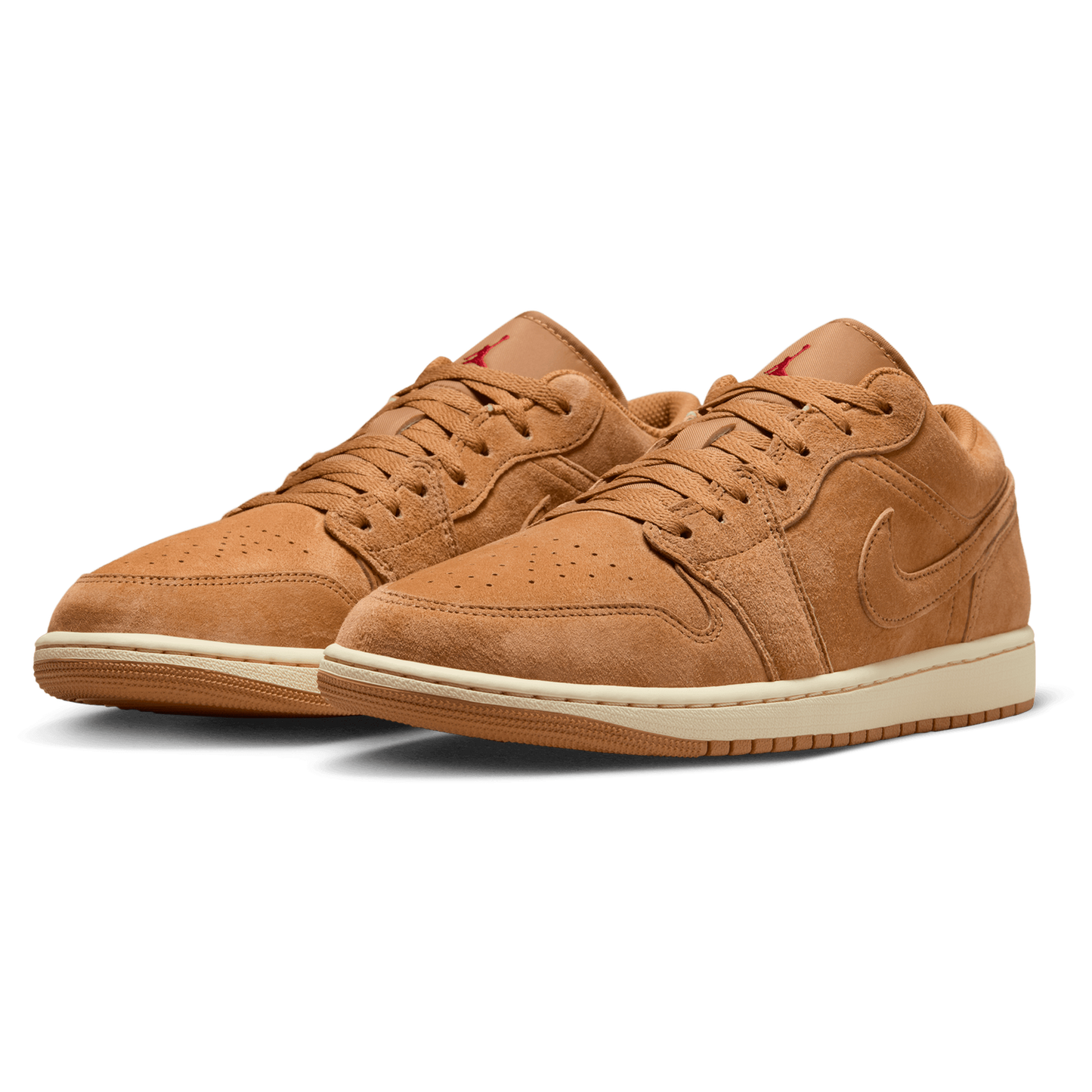 Jordan Air Jordan 1 Low SE - Men's - Flax/Varsity Red/Black