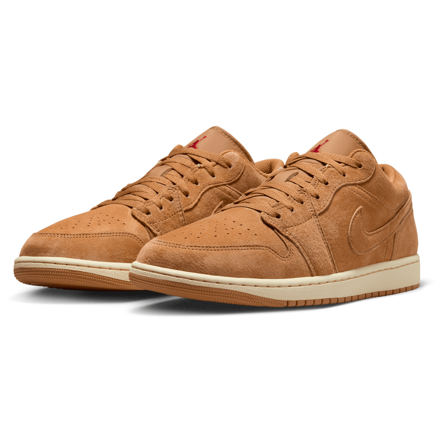 Jordan Air Jordan 1 Low SE - Men's - Flax/Varsity Red/Black