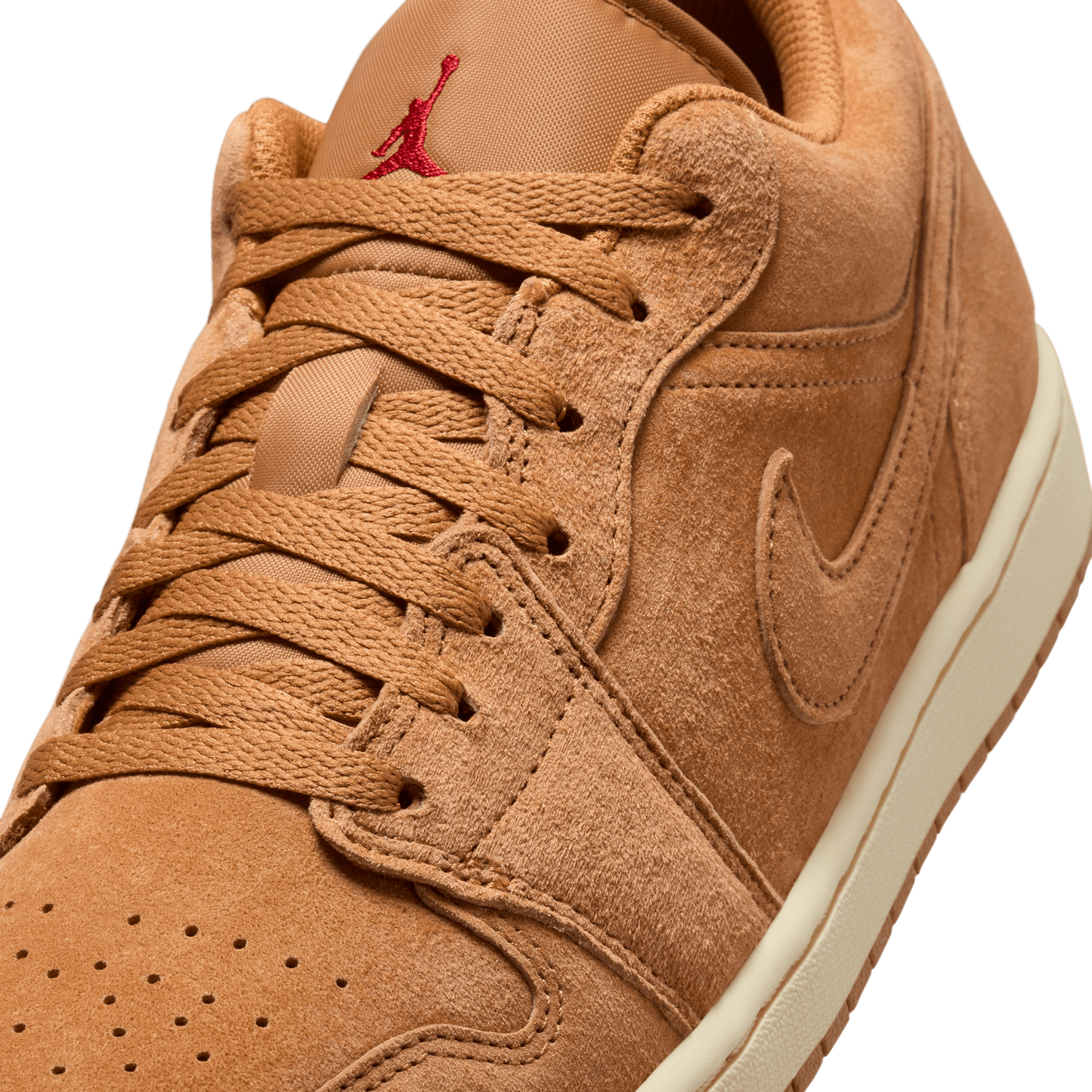 Jordan Air Jordan 1 Low SE - Men's - Flax/Varsity Red/Black