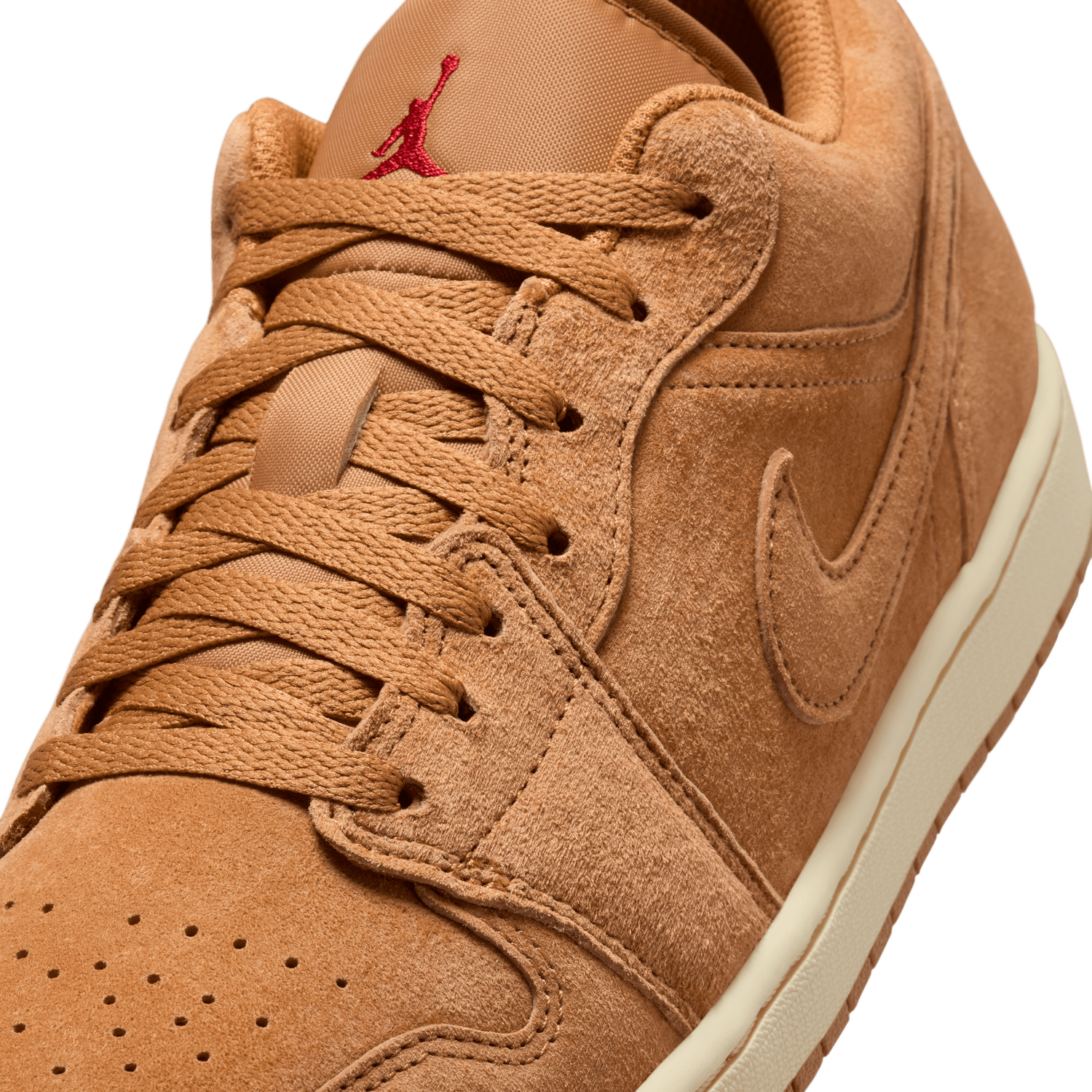 Jordan Air Jordan 1 Low SE - Men's - Flax/Varsity Red/Black