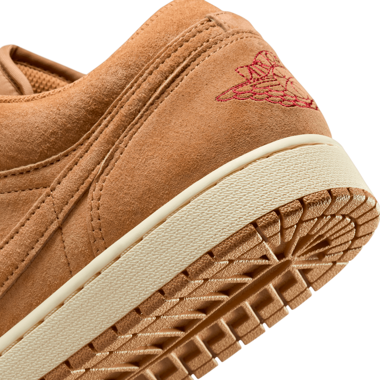 Jordan Air Jordan 1 Low SE - Men's - Flax/Varsity Red/Black