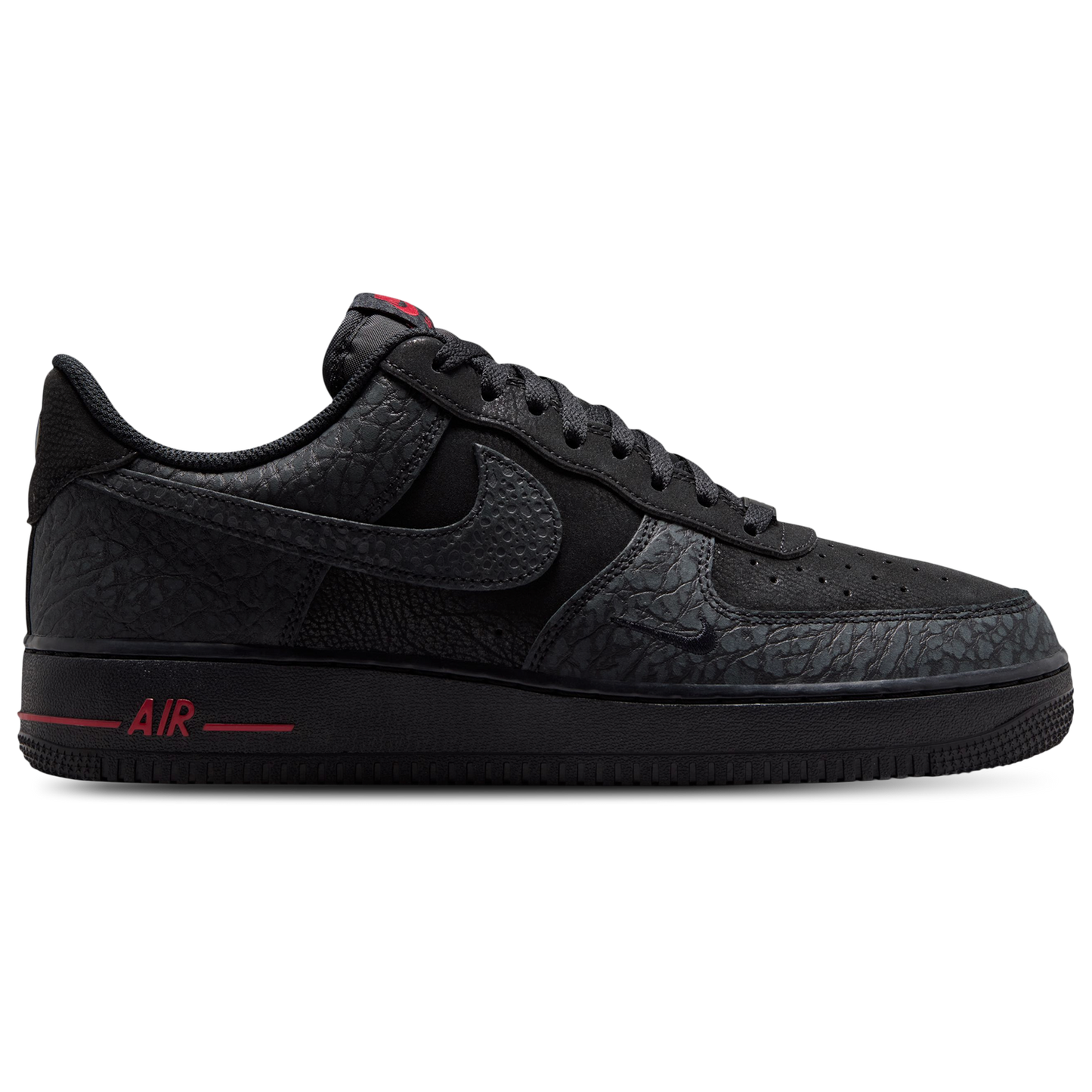 Nike Air Force 1 Low LE - Men's - Black/Tough Red/Dark Smoke Grey